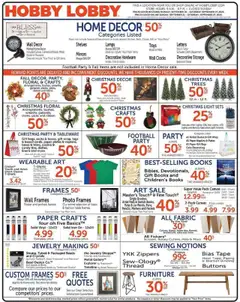 Preview of Hobby Lobby weekly ads valid from 21.09.2025