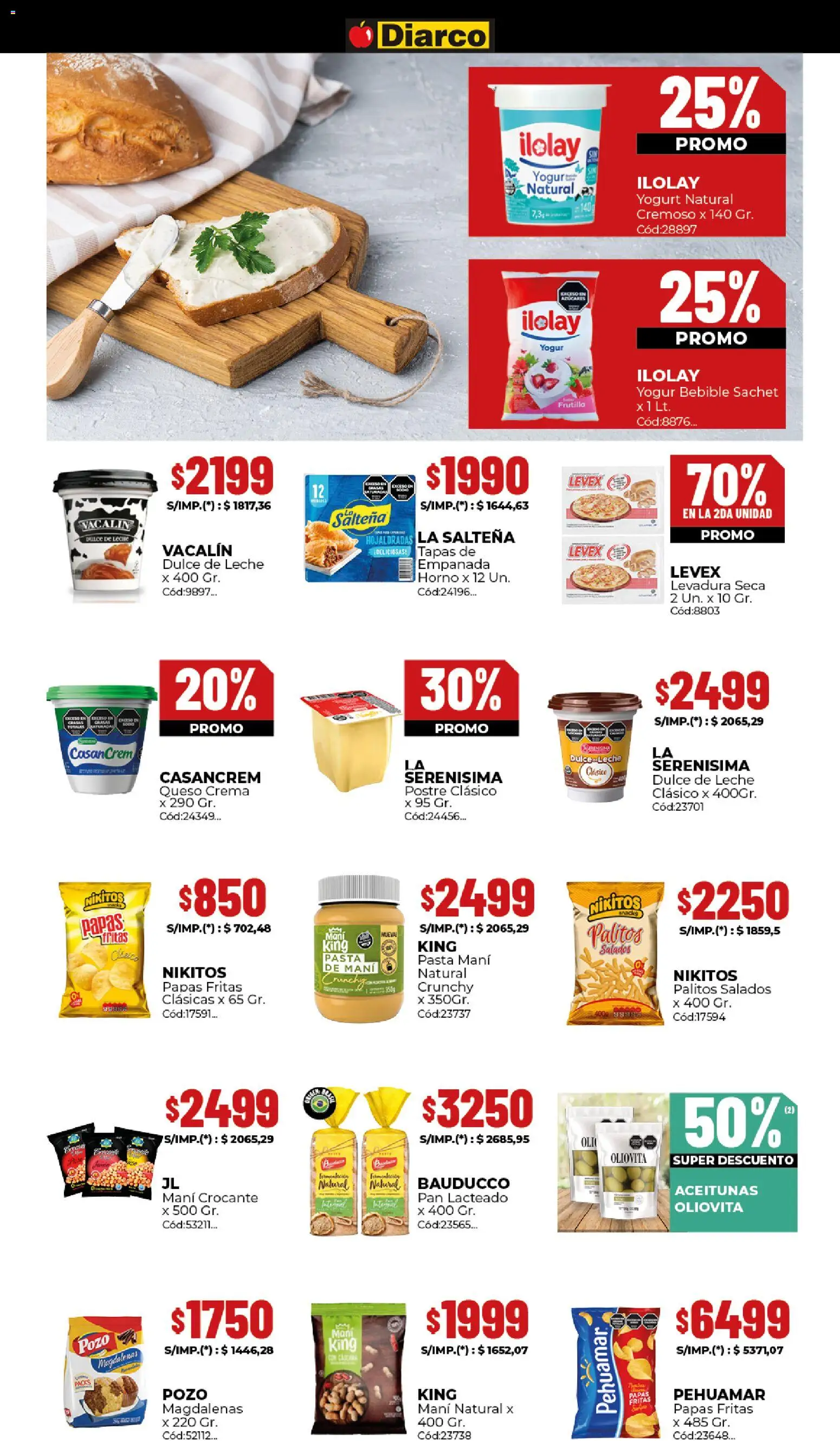 Diarco ofertas │ válido desde el 09.03.2026 | Página: 11 | Productos: Horno, Frutilla, Pasta, Crema