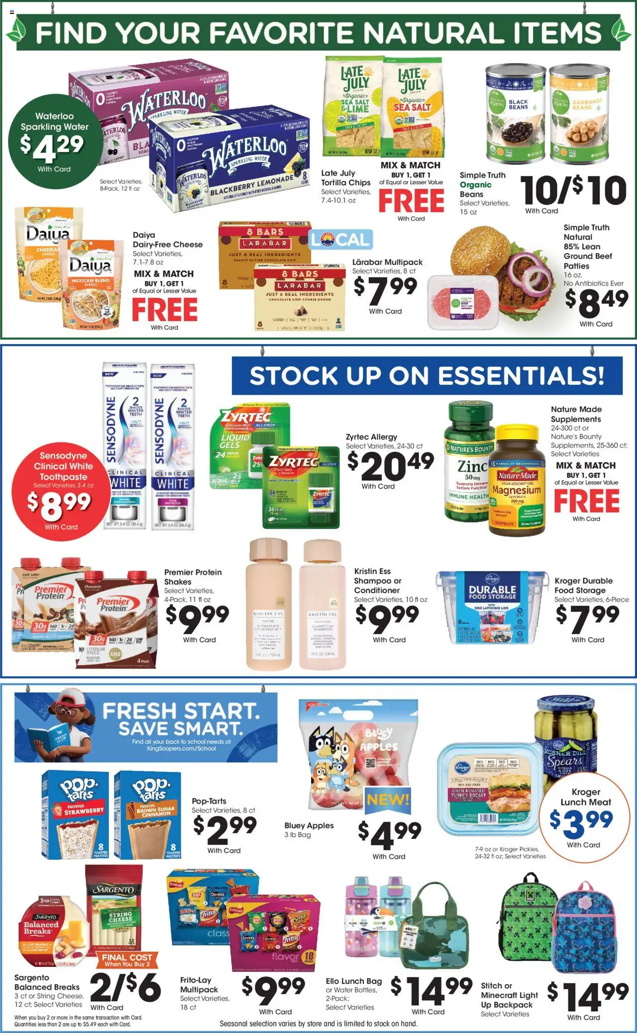 King Soopers Weekly Ad - valid from 13.08.2025 | Page: 6 | Products: Toaster, Apples, Toothpaste, Chocolate Chip