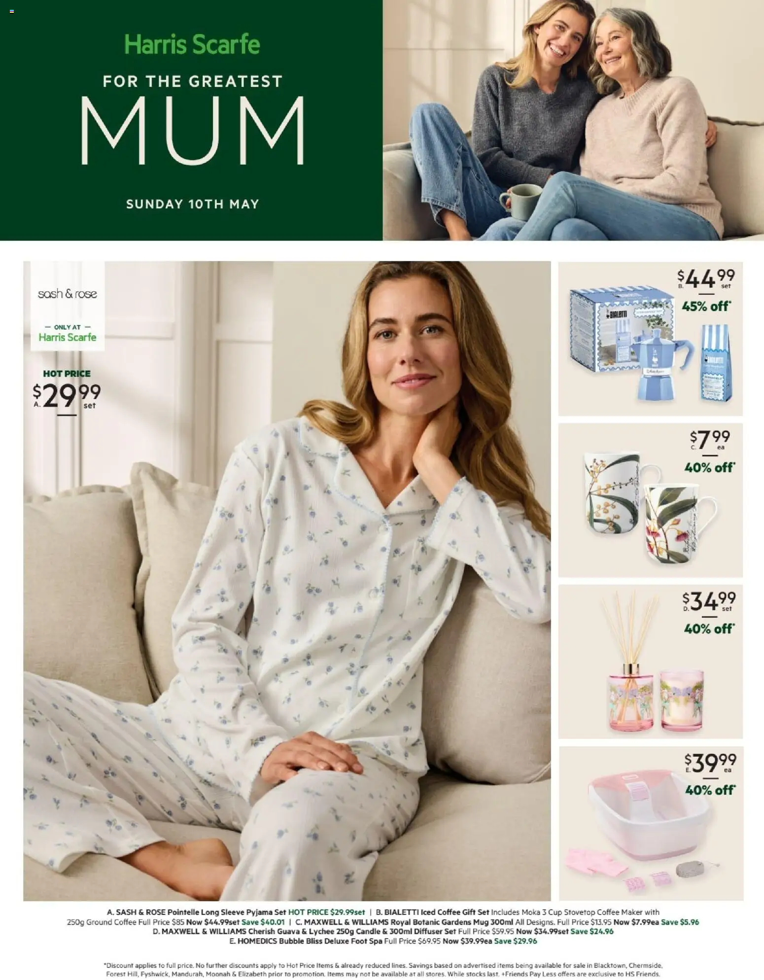 Harris Scarfe catalogue - valid from 09.05.2026 | Page: 1 | Products: Coffee, Long sleeve, Candle, Coffee maker