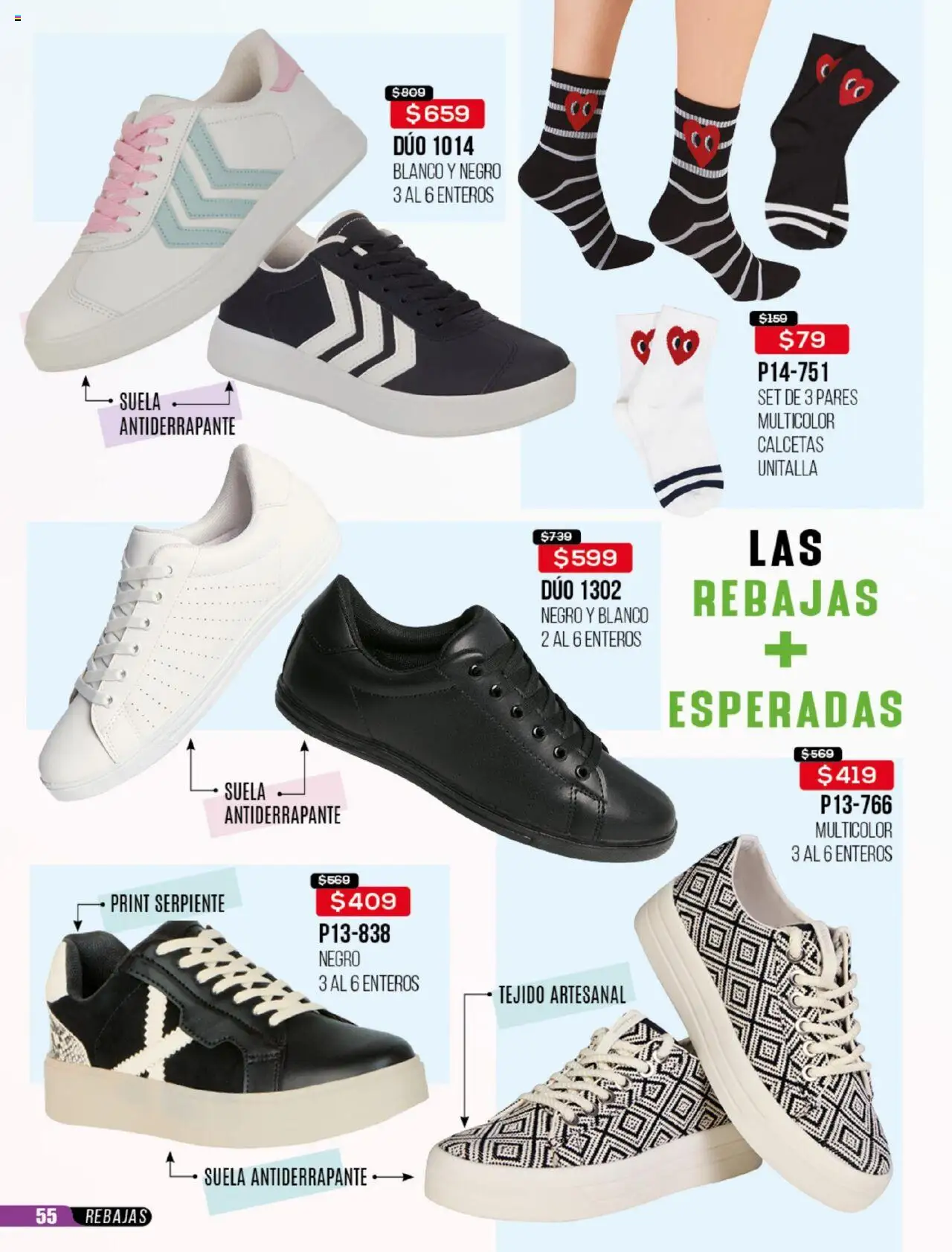 Nuevas ofertas de Cklass válidas en toda la República Mexicana desde el 23.06.2025. ¡Encuentra las mejores ofertas en Cklass catálogo Rebajas Sobre Calzado! | Página: 56 | Productos: Calcetas