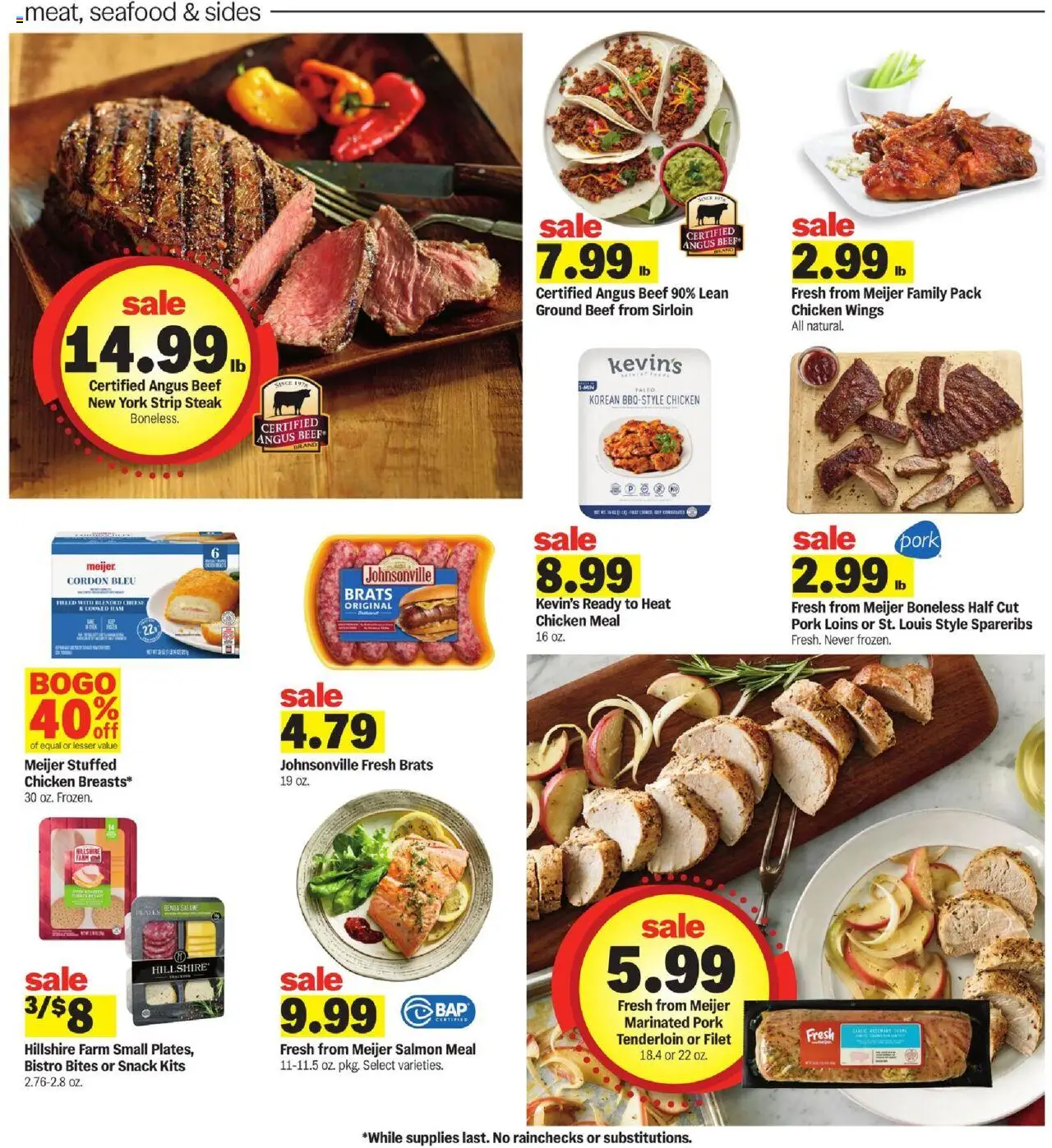 Meijer Weekly Ad - valid from 10.09.2025 | Page: 5 | Products: Ham, Pork, Beef, Seafood