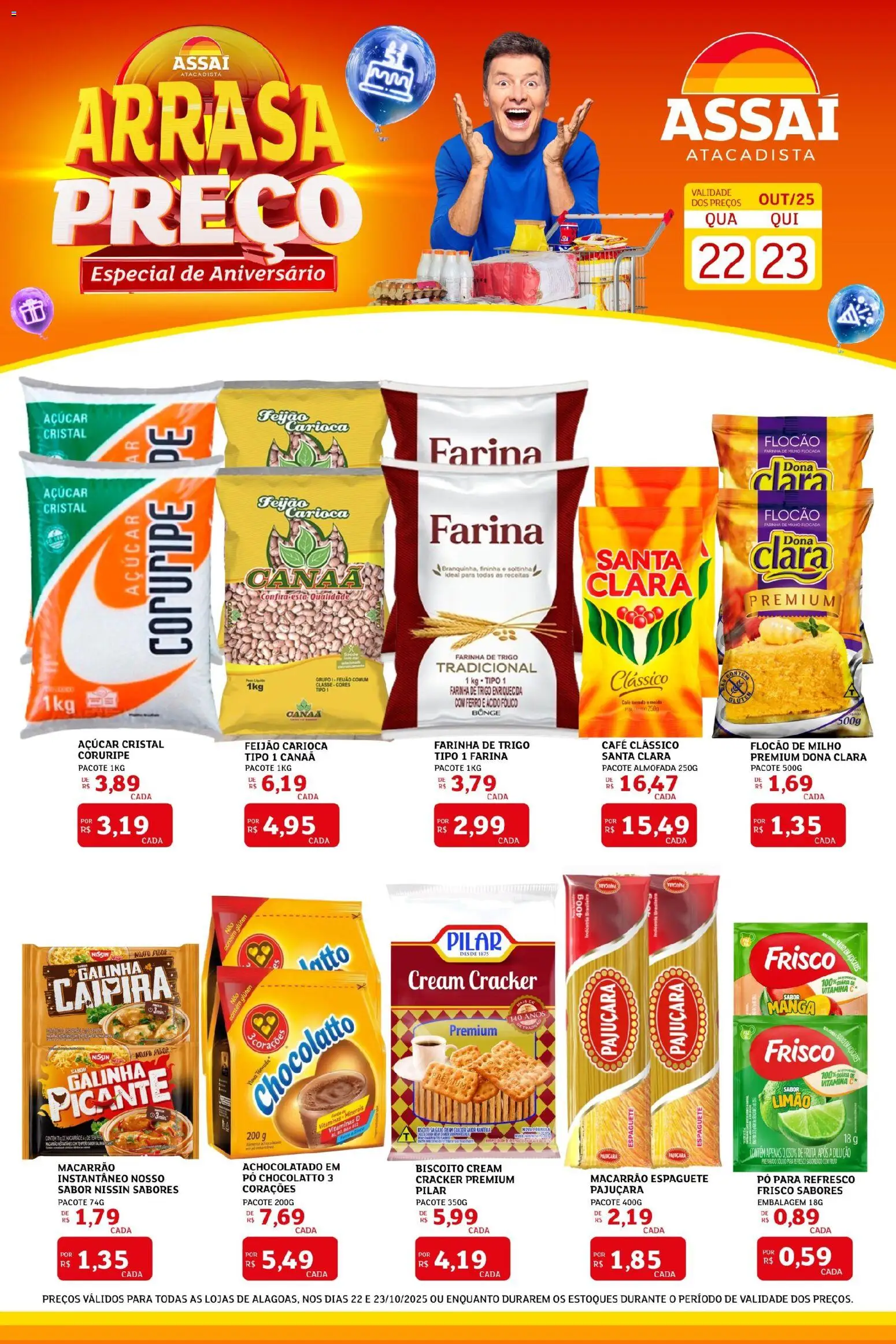 Assaí Atacadista Folheto - válido de 22.10.2025 | Página: 1 | Produtos: Pó, Biscoito, Refresco, Achocolatado