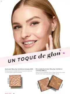 Nuevas ofertas de Mary Kay válidas en toda la República Mexicana desde el 01.09.2025. ¡Encuentra las mejores ofertas en Iluminador Mary Kay de Edición Limitada, $289, Difumina el tono Golden Glow en los puntos altos de tu rostro para un glow irresistible.! | Página: 26