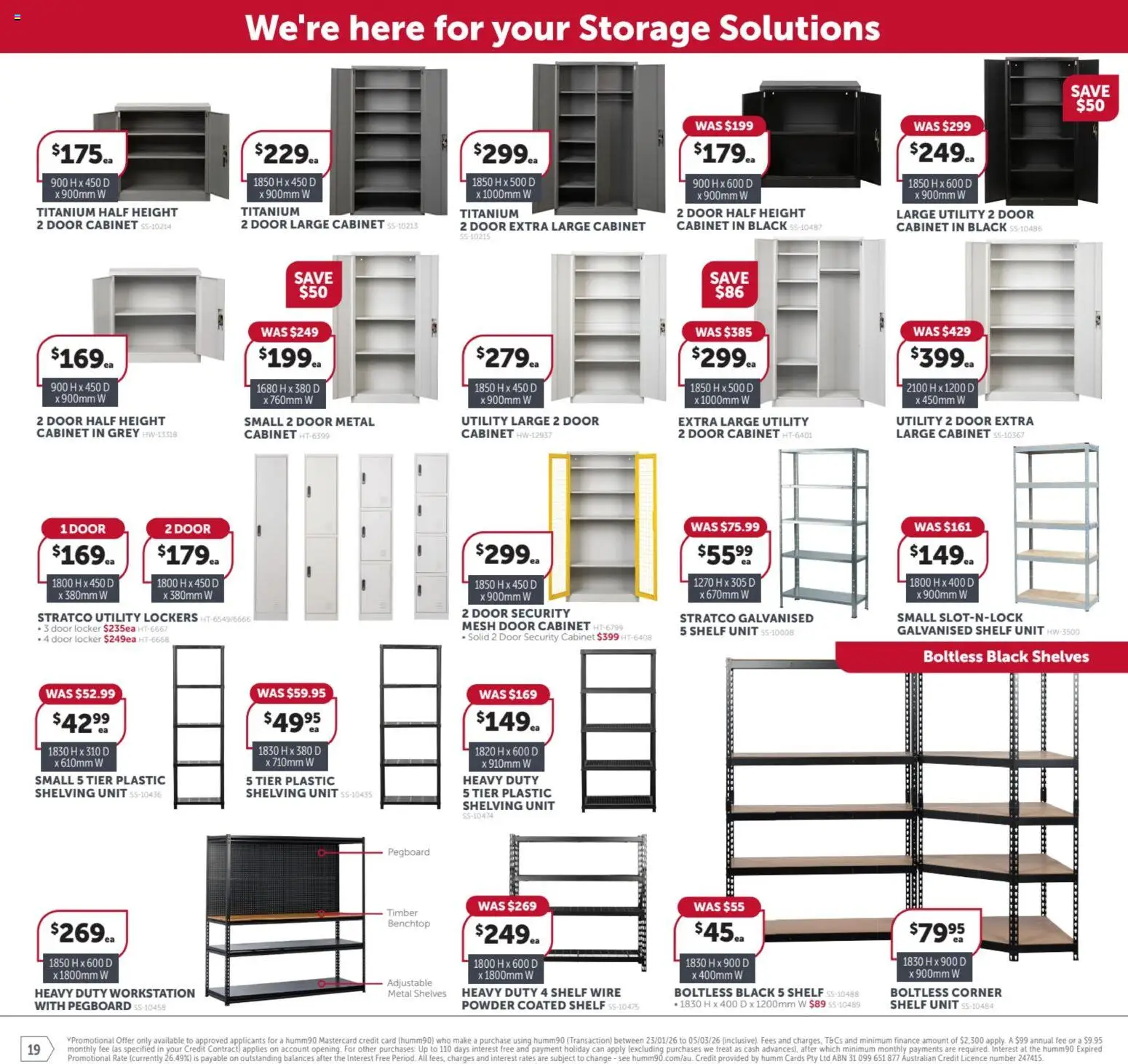 Stratco catalogue - valid from 23.01.2026 | Page: 19 | Products: Cabinet, Shelf, Door, Powder