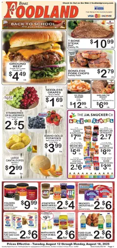 Preview of Foodland weekly ads valid from 12.08.2025