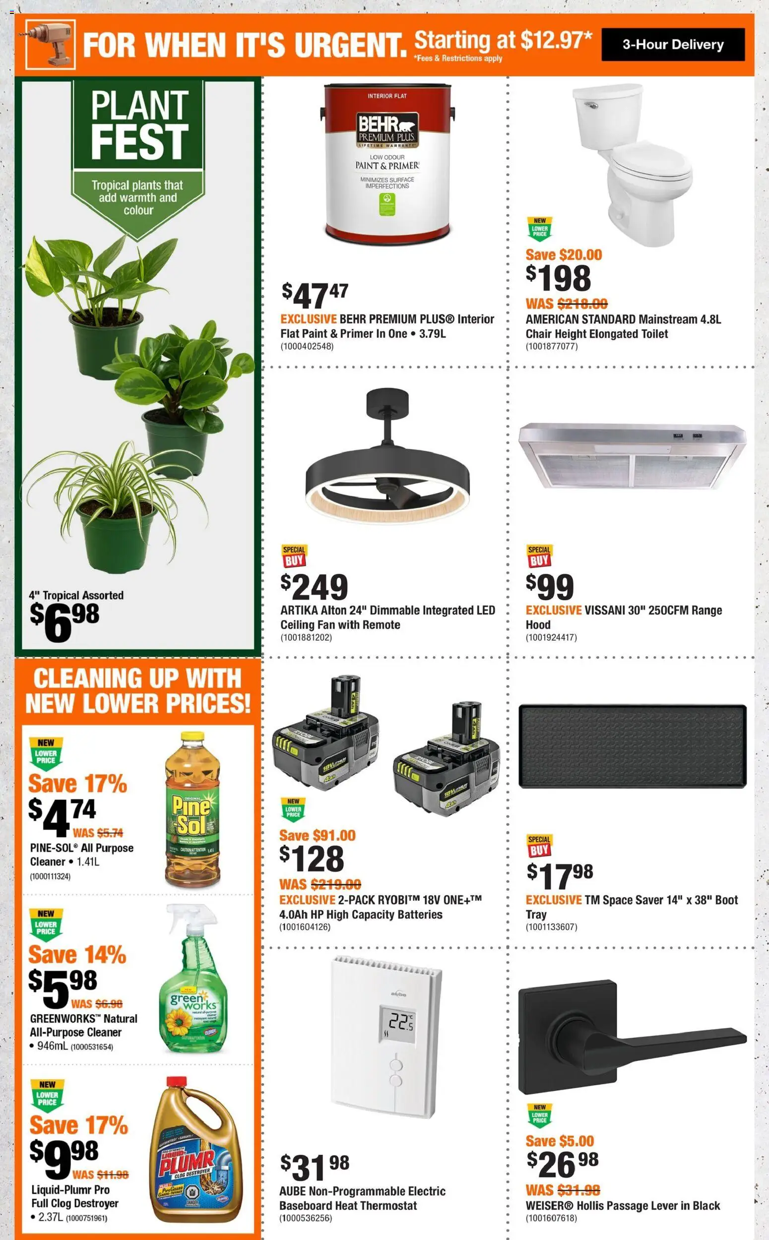 Home Depot flyer valid from 01.01.2026 | Page: 2 | Products: Fan, Chair