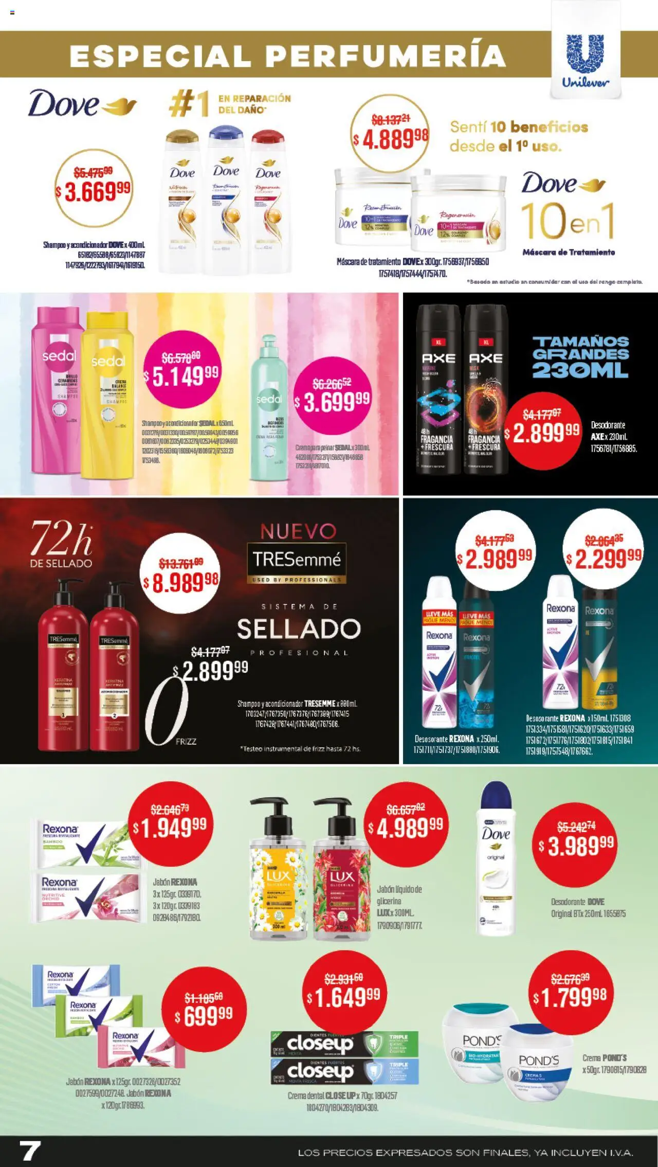 Makro ofertas Especiales │ válido desde el 04.09.2025 | Página: 7 | Productos: Acondicionador, Jabón, Desodorante, Crema