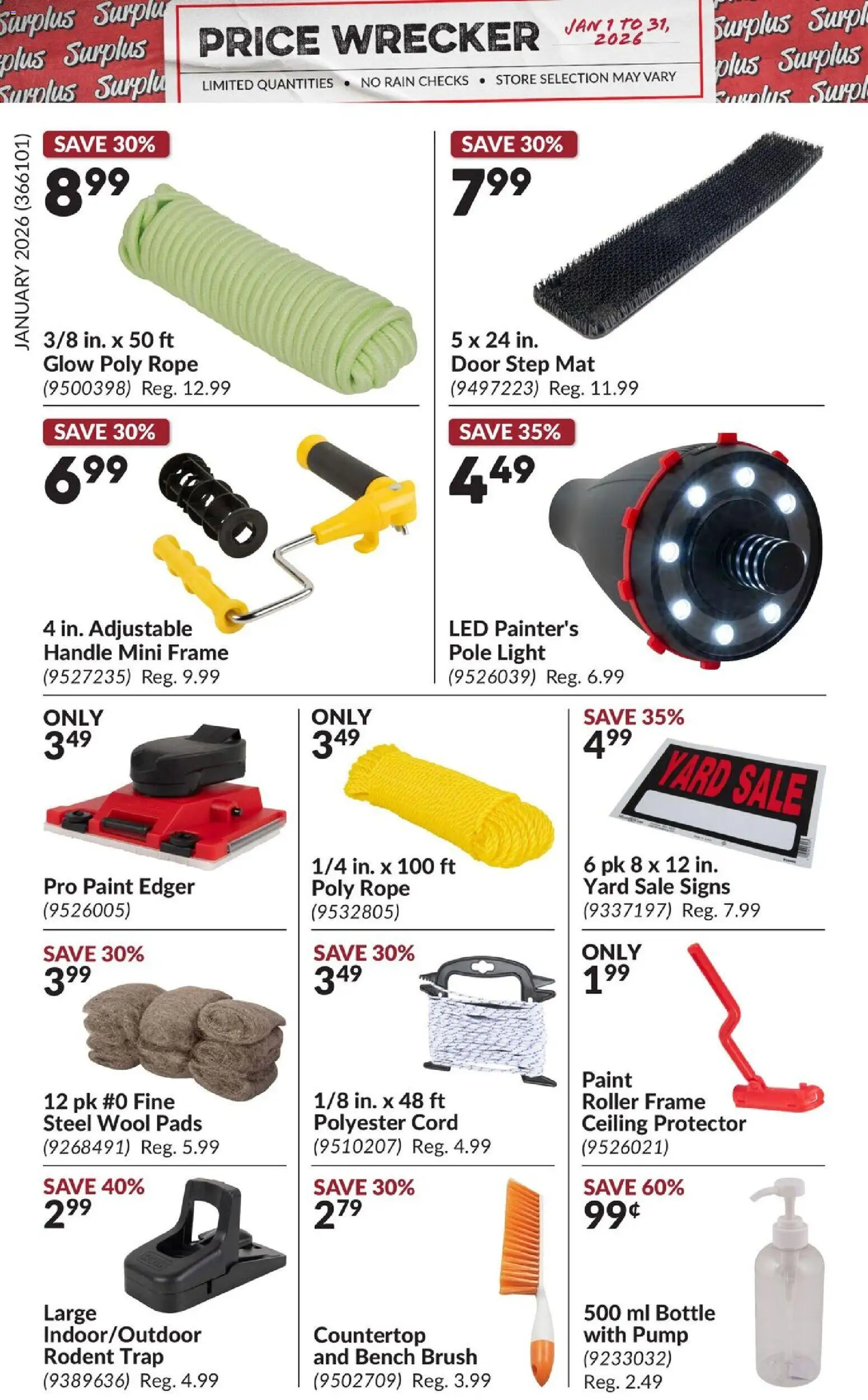 Princess Auto flyer valid from 01.01.2026 | Page: 9 | Products: Brush