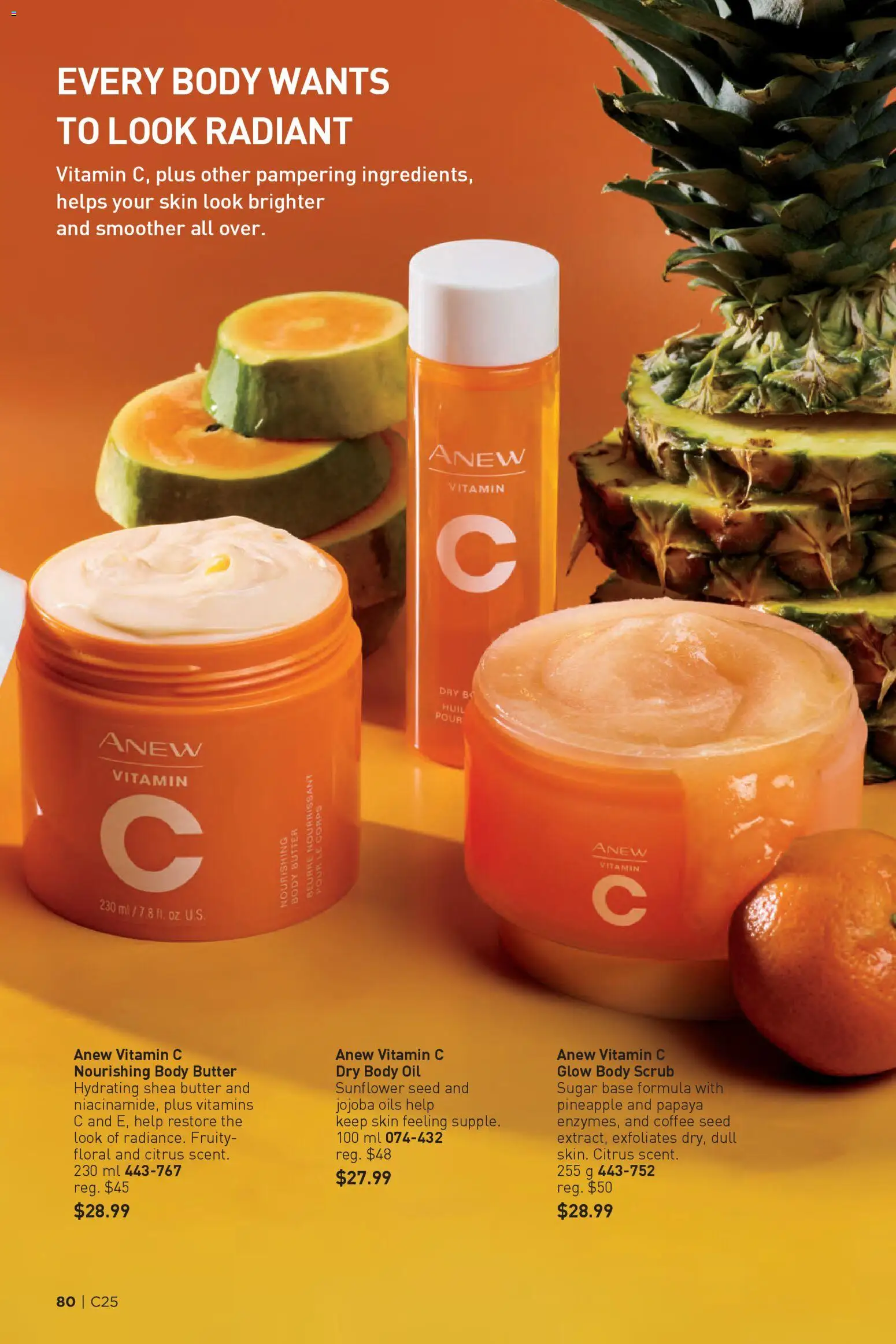 Avon flyer valid from 04.12.2025 | Page: 80 | Products: Pineapple, Butter, Oil, Coffee
