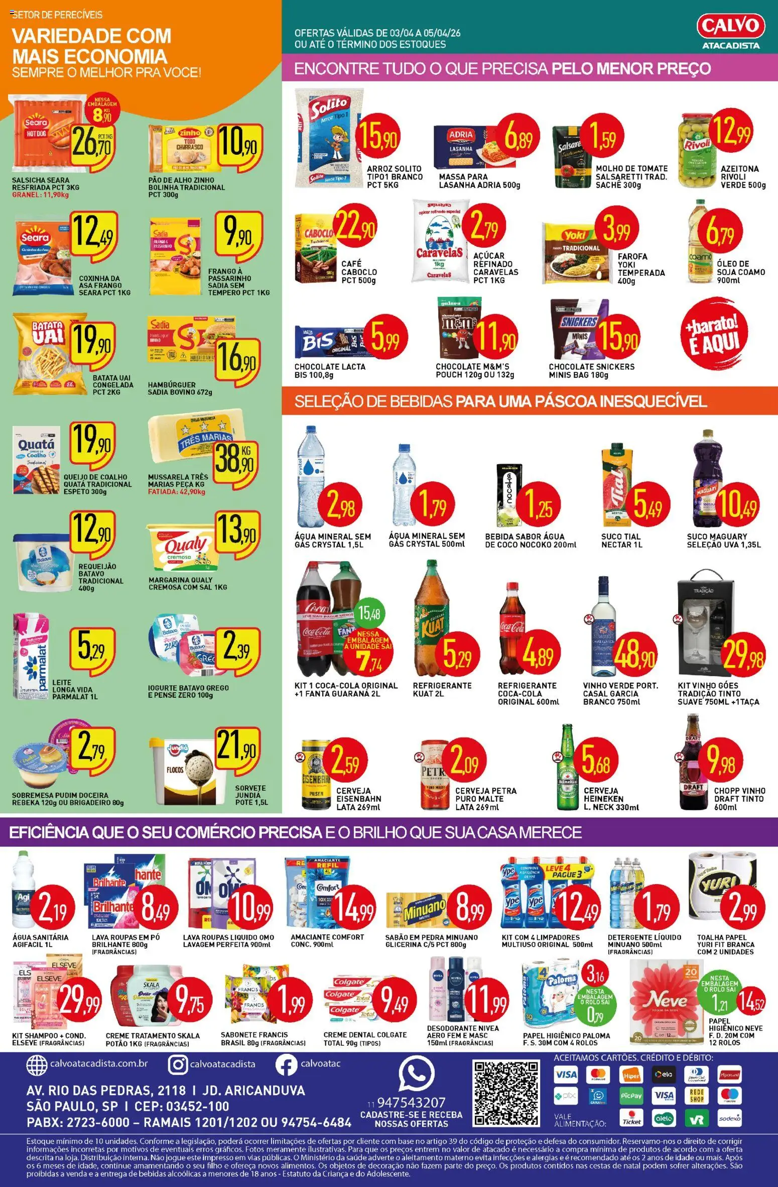 Calvo Atacadista Folheto - válido de 03.04.2026 | Página: 2 | Produtos: Óleo, Café, Bebida, Amaciante