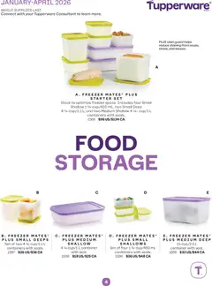 Preview of Tupperware flyer from shop Tupperware valid from 01.01.2026 | Page: 4 | Products: Freezer