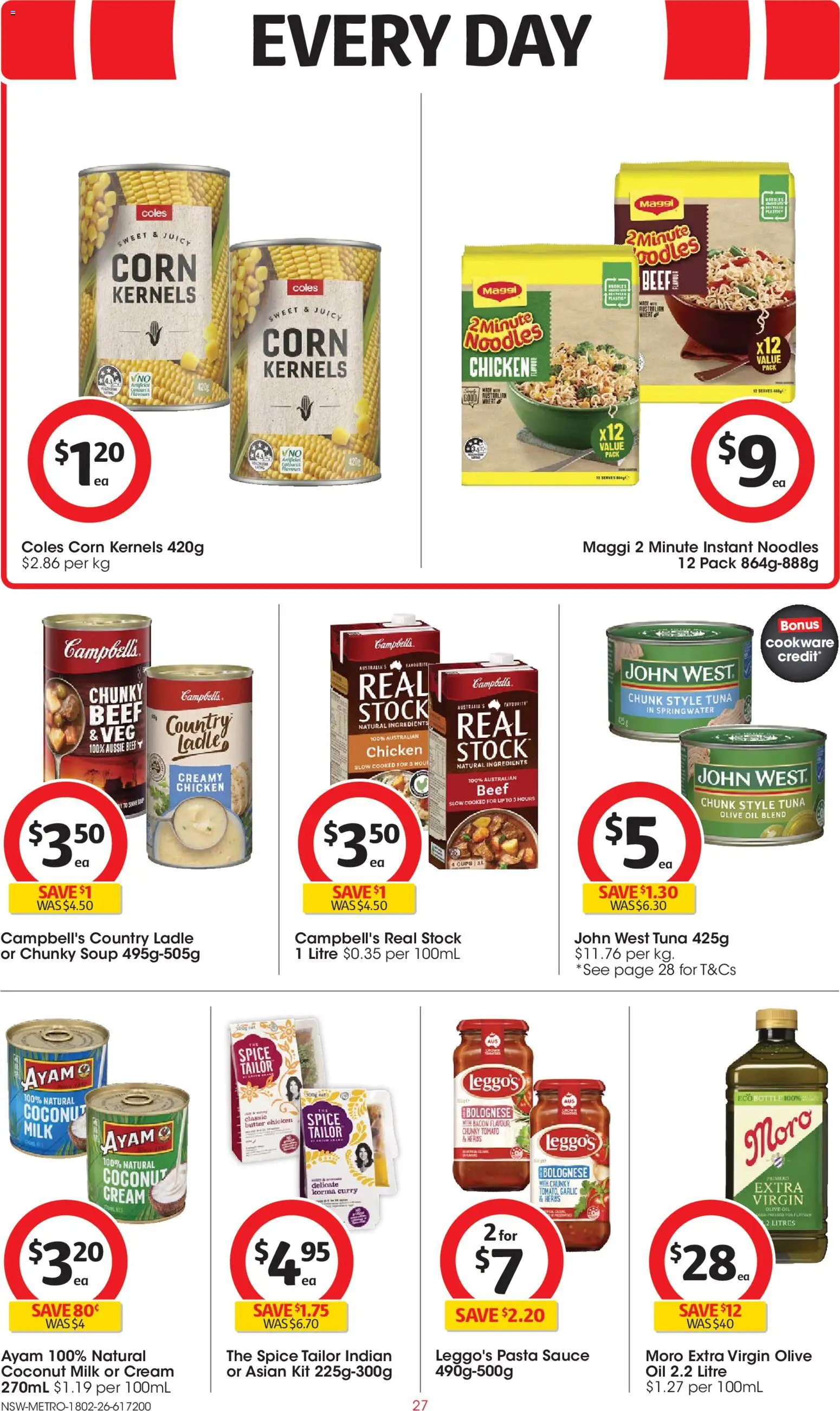 Coles catalogue - valid from 18.02.2026 | Page: 27 | Products: Cups, Butter, Cream, Garlic