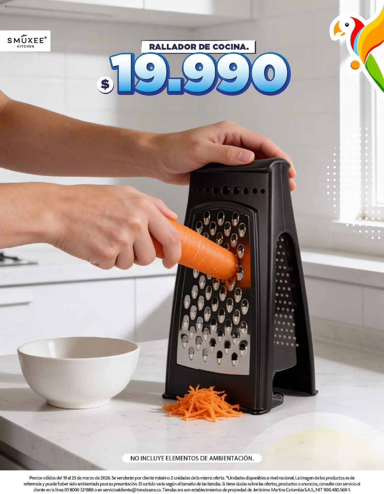 Ara catálogo revista - valida desde el 19.03.2026 | Página: 8 | Productos: Rallador, Sobre