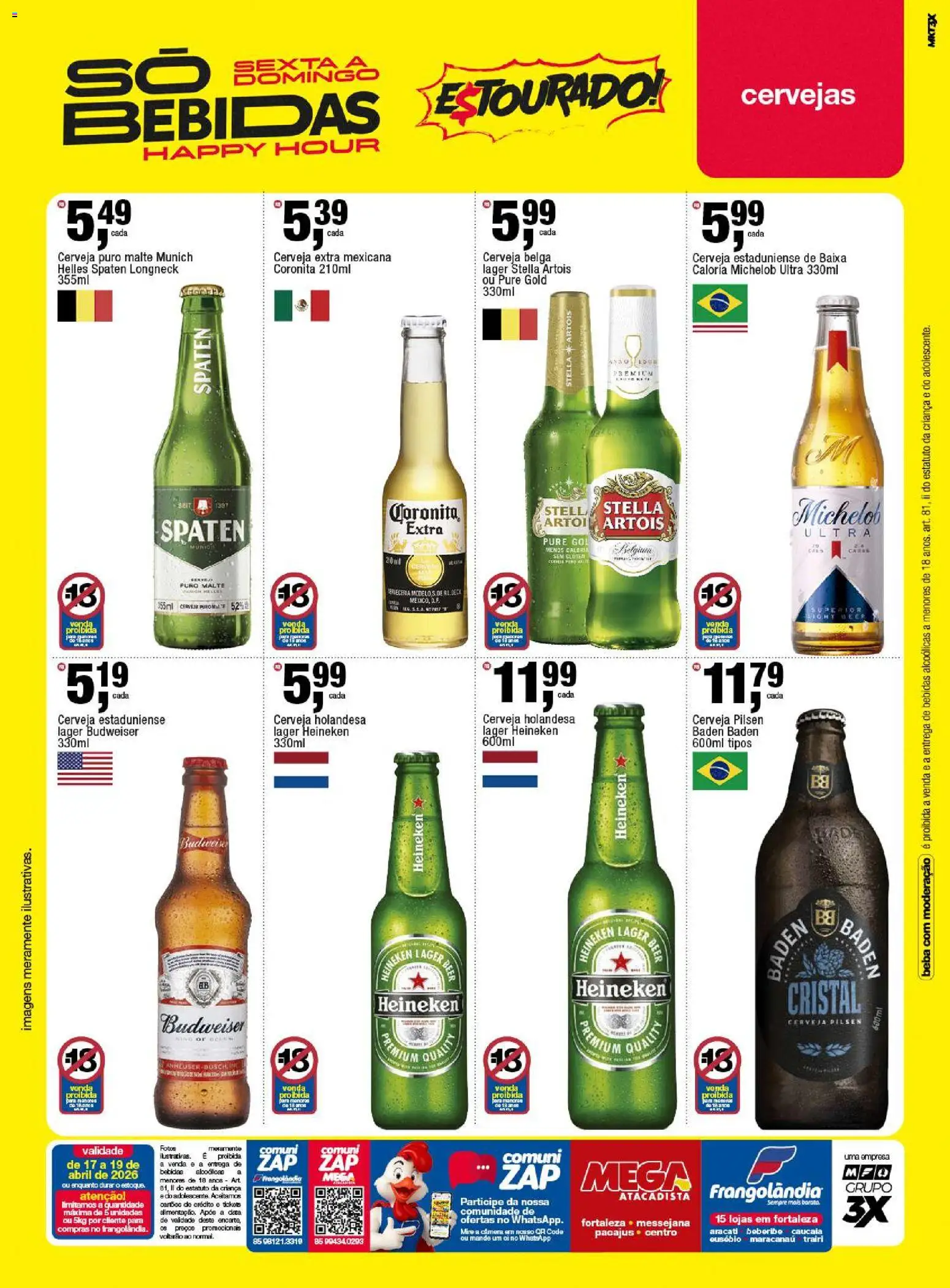 Frangolândia Folheto - válido de 17.04.2026 | Página: 10 | Produtos: Mesa, Cerveja, Heineken, Câmera