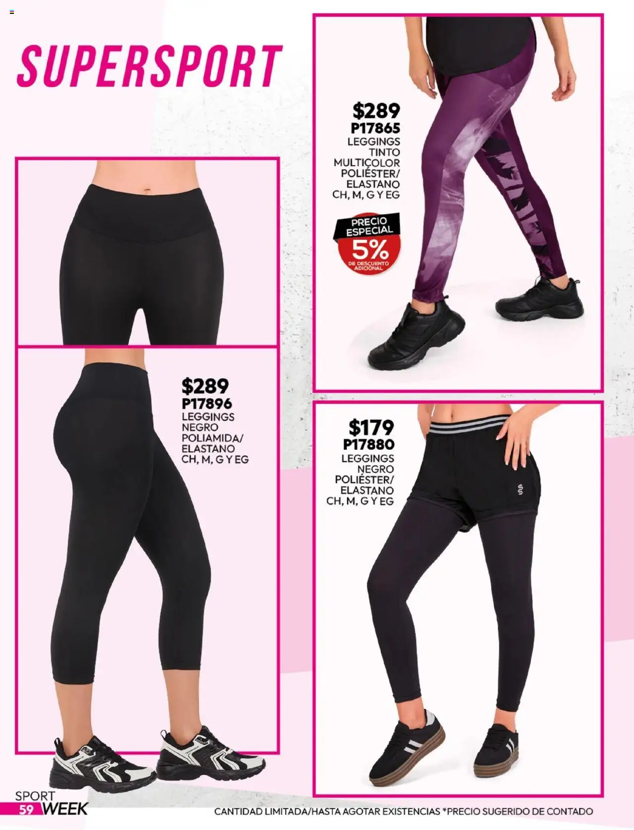 Nuevas ofertas de Cklass válidas en toda la República Mexicana desde el 25.08.2025. ¡Encuentra las mejores ofertas en Cklass - Catálogo Sportweek! | Página: 60 | Productos: Leggings