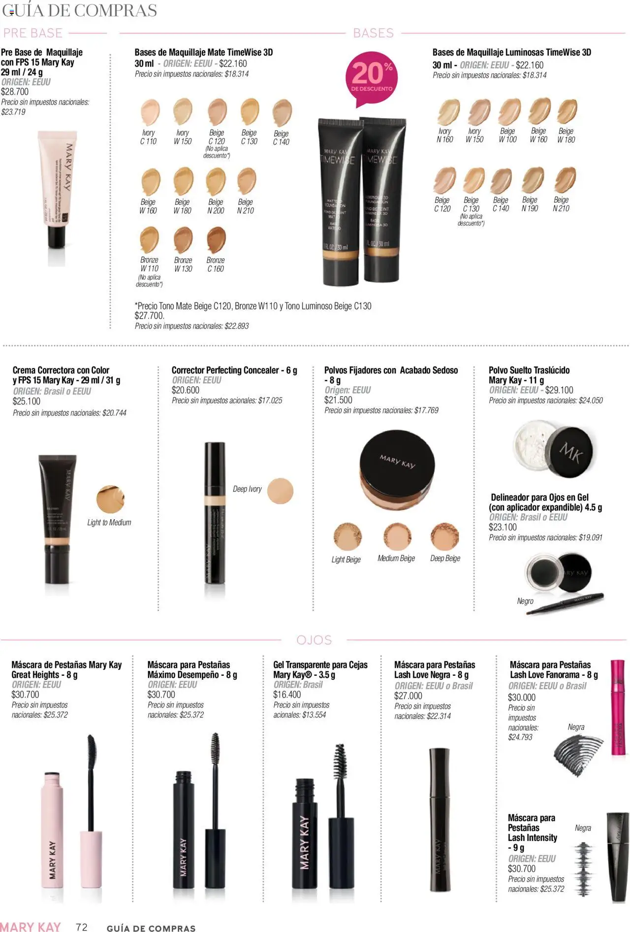 Mary Kay catálogo Invierno │ válido desde el 01.07.2025 | Página: 72 | Productos: Mate, Maquillaje, Delineador, Pre base