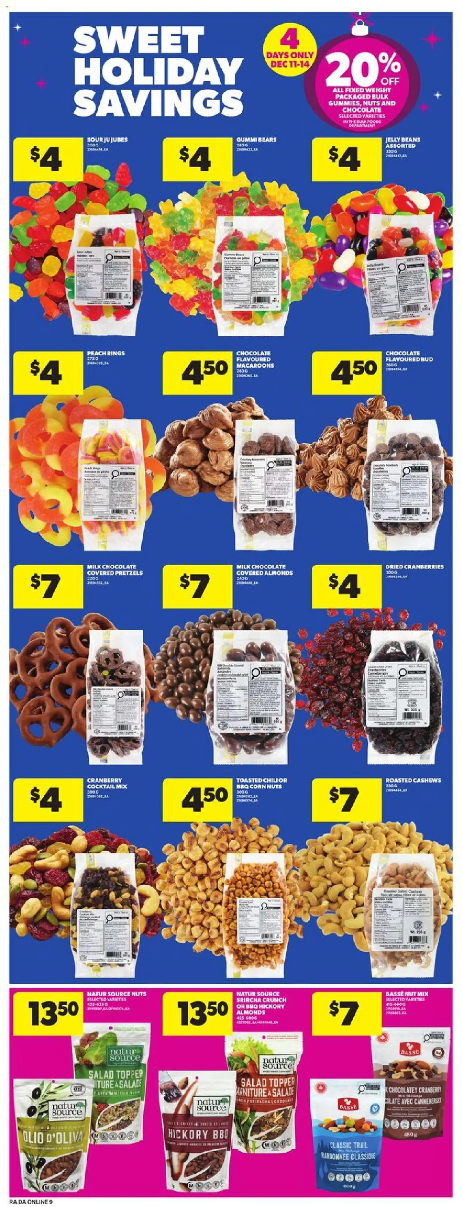 Atlantic Superstore flyer valid from 11.12.2025 | Page: 20 | Products: Nuts, Salad, Milk, Chocolate