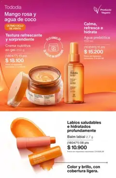 Vista previa Catálogo Natura Ciclo 1/2026 válido desde el 04.12.2025 | Página: 185 | Productos: Agua, Mango, Crema