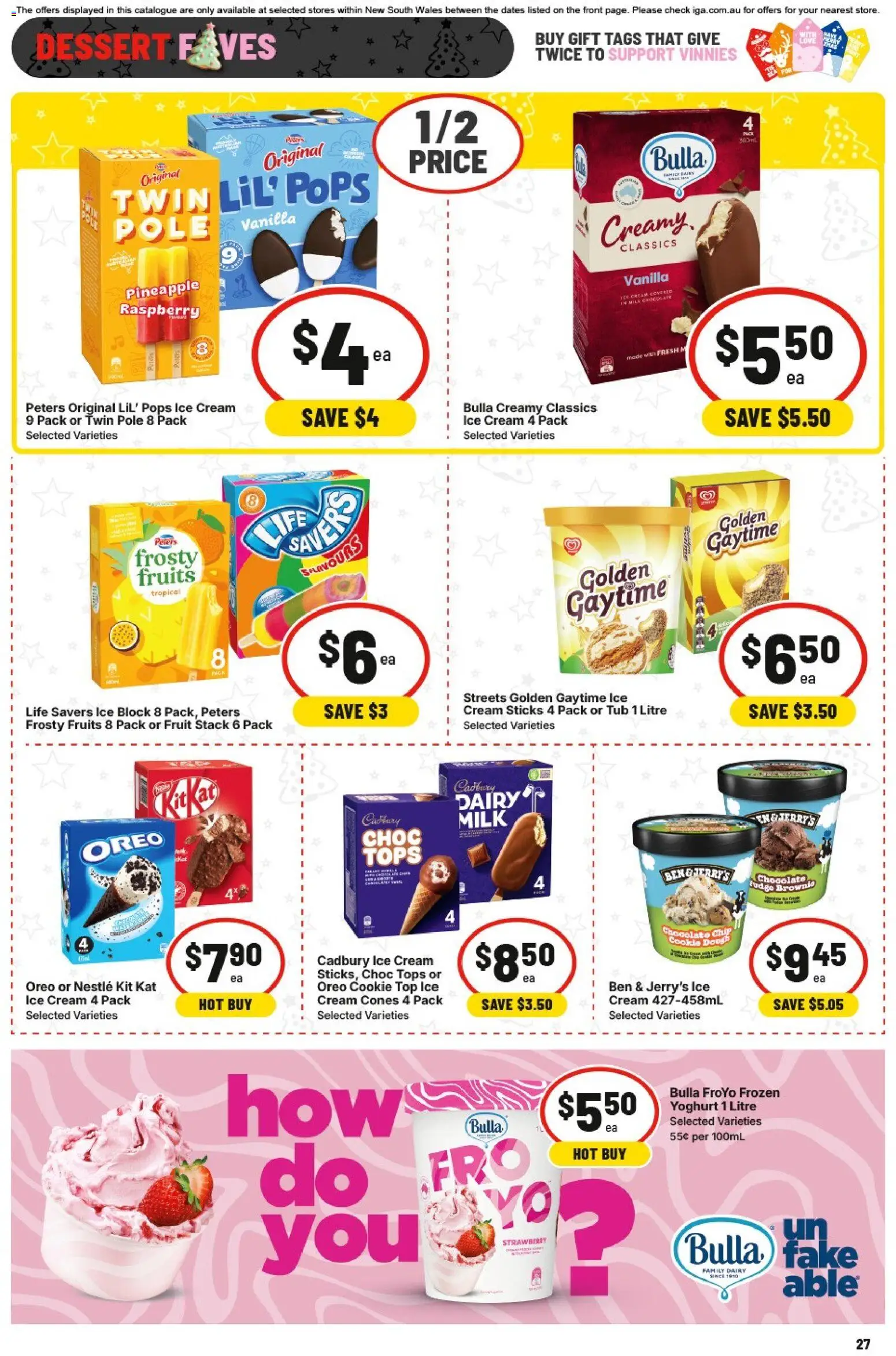 IGA catalogue - valid from 26.11.2025 | Page: 26 | Products: Milk, Pineapple, Cream, Ice cream