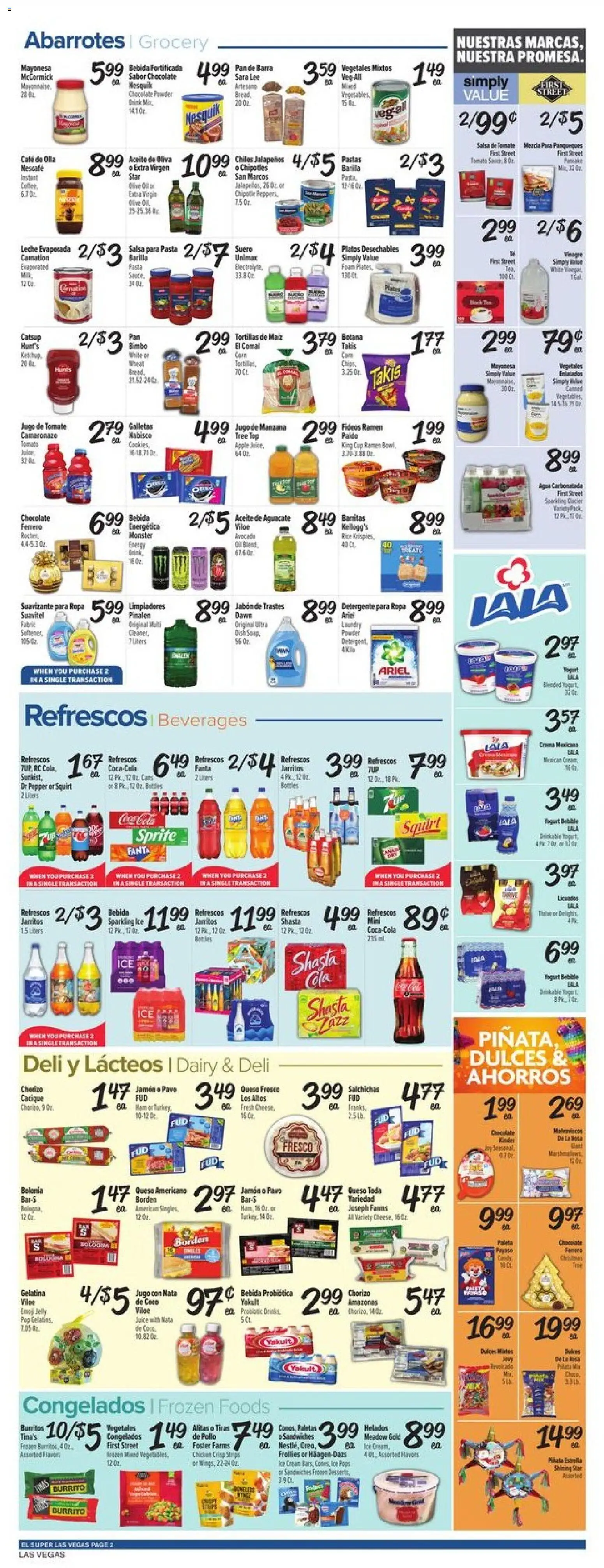 El Super Weekly Ad - NV - valid from 03.12.2025 | Page: 2 | Products: Pan, Powder, Ham, Ice cream