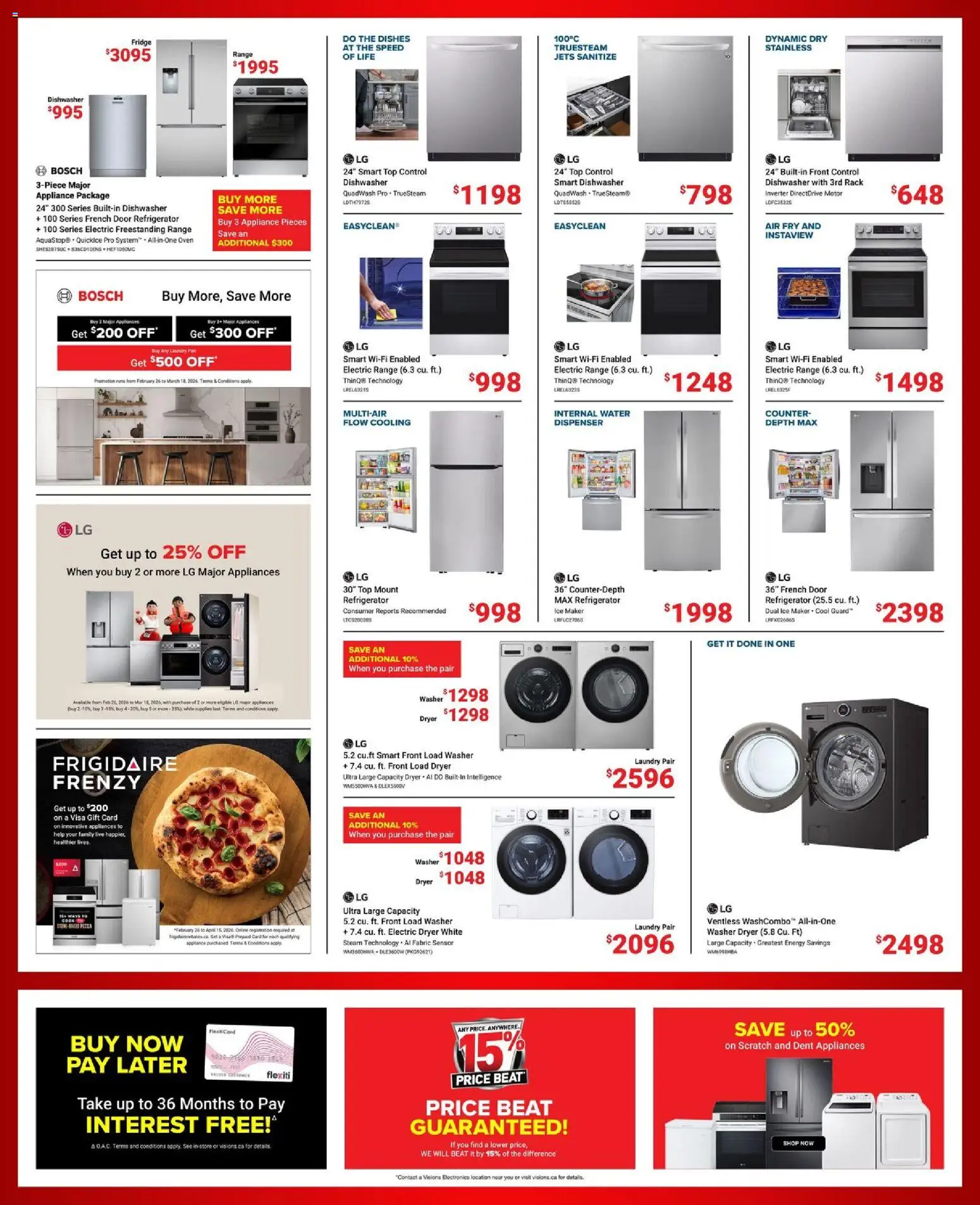 Visions flyer valid from 27.02.2026 | Page: 5 | Products: Refrigerator, Dryer, Oven, Dishwasher
