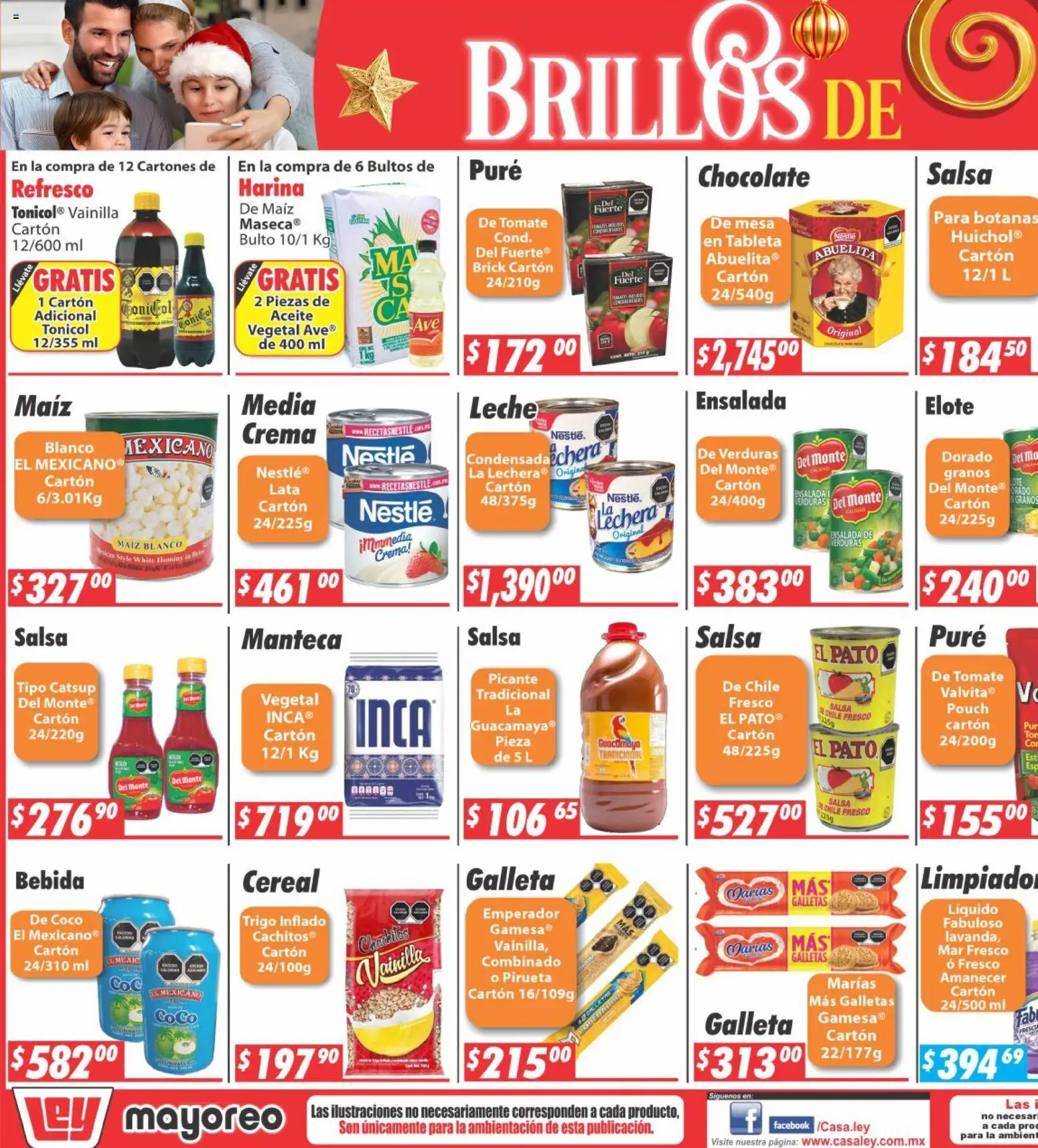 Nuevas ofertas de Casa Ley válidas en toda la República Mexicana desde el 03.11.2025. ¡Encuentra las mejores ofertas en Casa Ley folleto Mayoreo! | Página: 5 | Productos: Leche, Galletas, Ensalada, Mesa