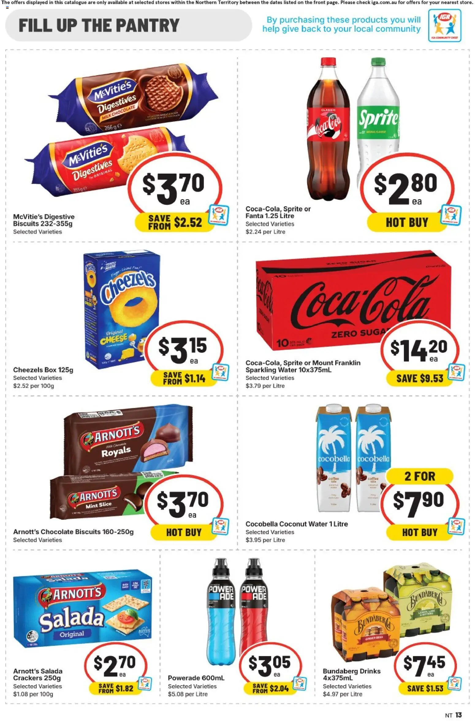 IGA catalogue - valid from 11.03.2026 | Page: 9 | Products: Box, Milk, Biscuits, Water