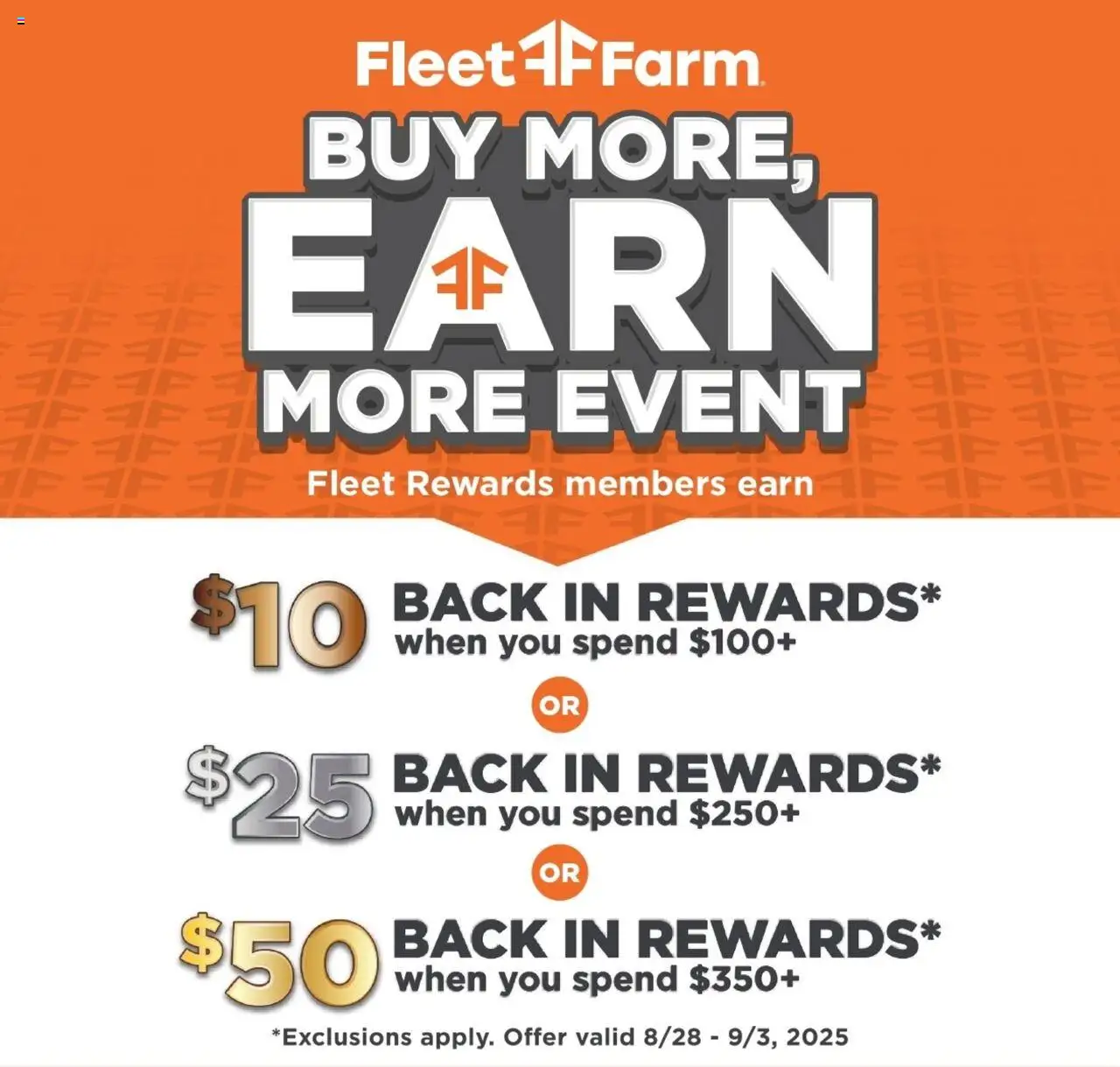 Mills Fleet Farm Weekly Ad - valid from 28.08.2025 | Page: 1
