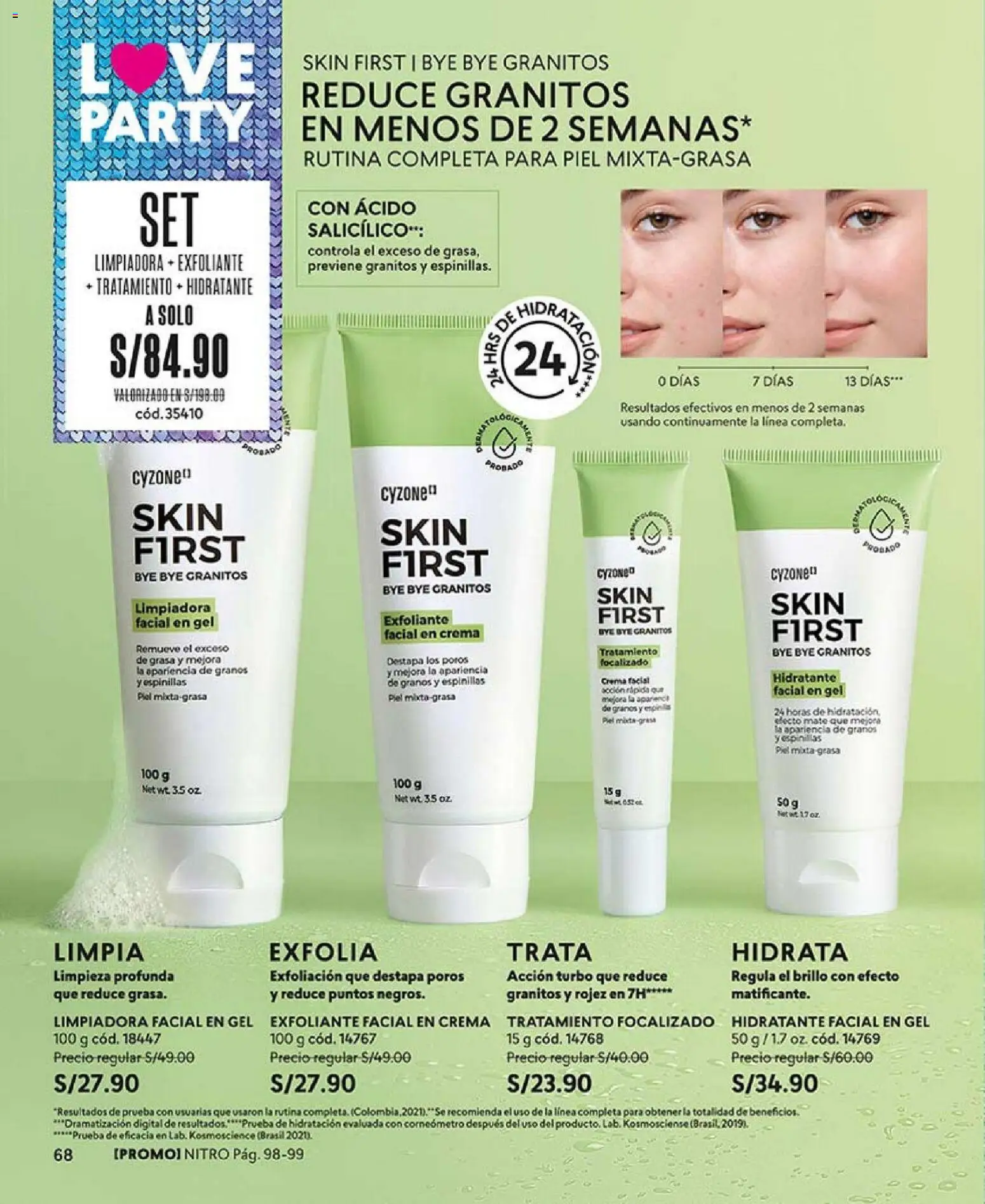 Catálogo CyZone válido desde 17.01.2026 | Página: 68 | Productos: Exfoliante, Crema