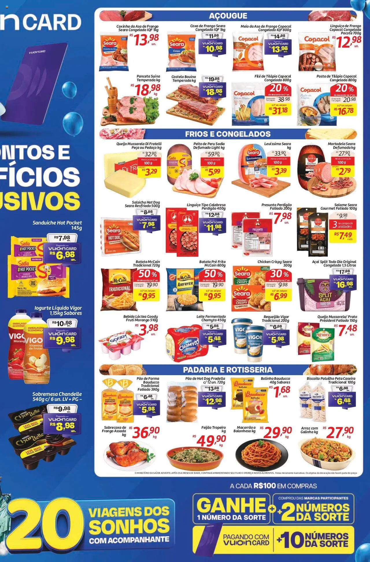 Comper Folheto - válido de 13.10.2025 | Página: 3 | Produtos: Peito de peru, Macarrão, Bebida, Leite fermentado