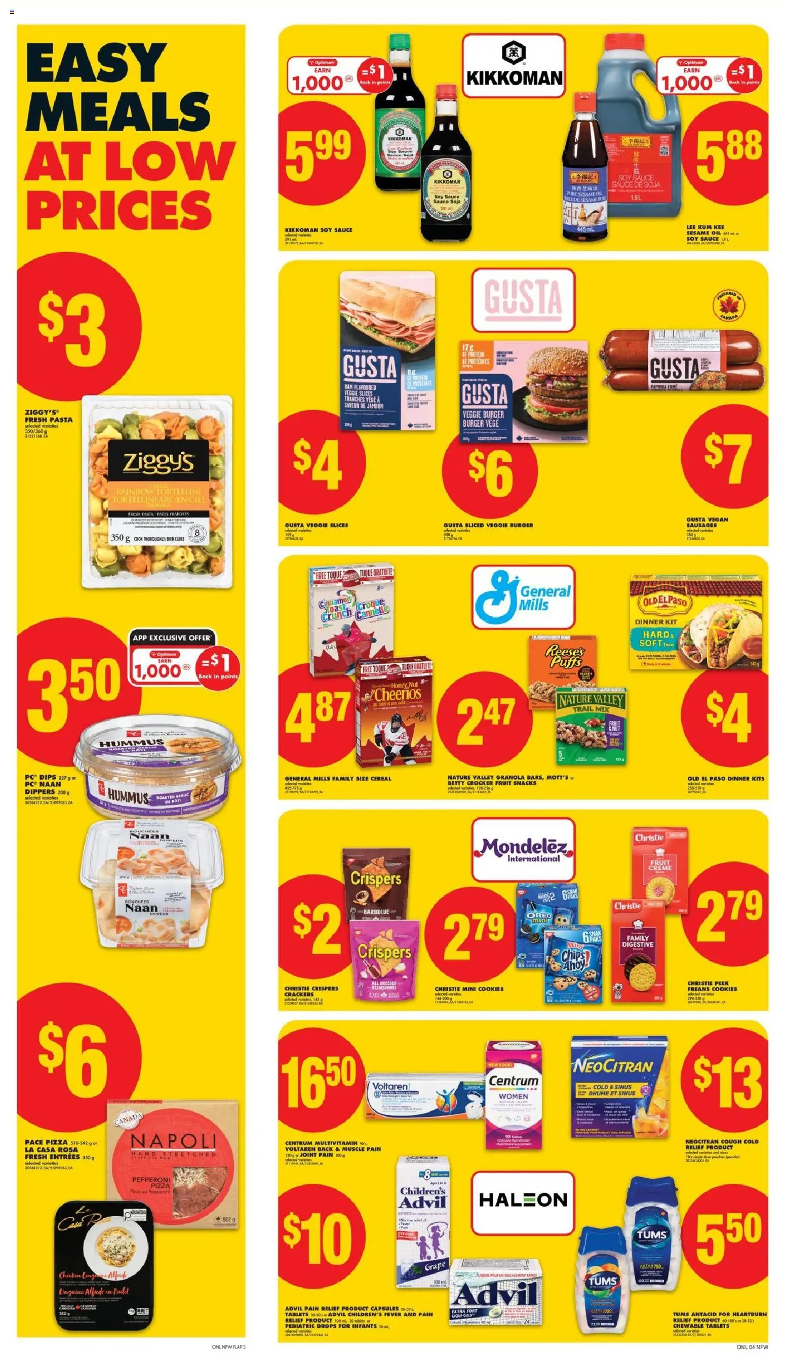No Frills flyer valid from 08.01.2026 | Page: 10 | Products: Chips, Cookies, Cheese, Pizza
