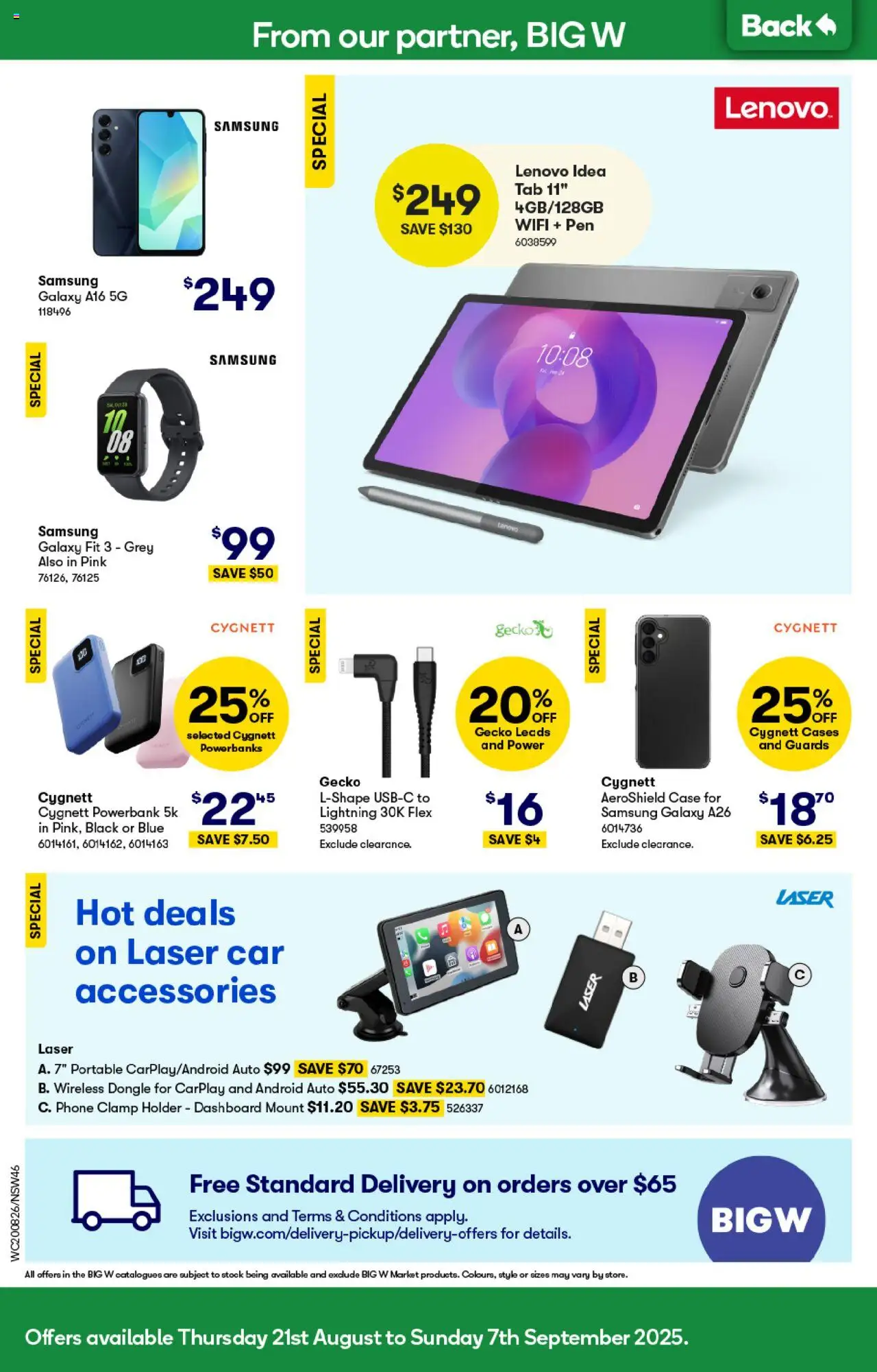 Woolworths catalogue - valid from 20.08.2025 | Page: 46 | Products: Accessories, Phone, Case, Portable
