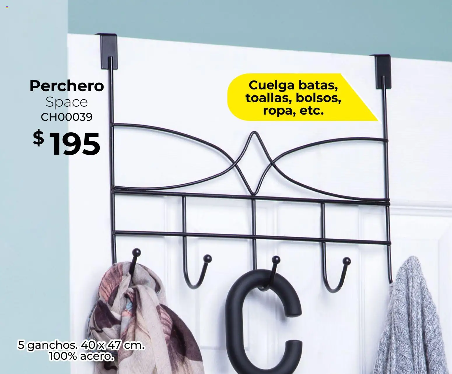 Nuevas ofertas de Colchas Concord válidas en toda la República Mexicana desde el 01.01.2026. ¡Encuentra las mejores ofertas en Colchas Concord catálogo! | Página: 116 | Productos: Perchero