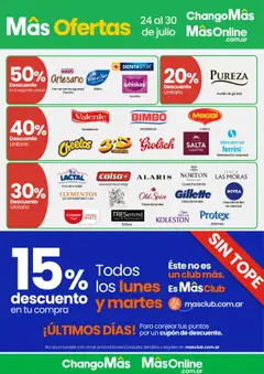 Changomas ofertas │ válido desde el 24.07.2025 | Página: 2 | Productos: Molde, Aceite, Pan, Cerveza