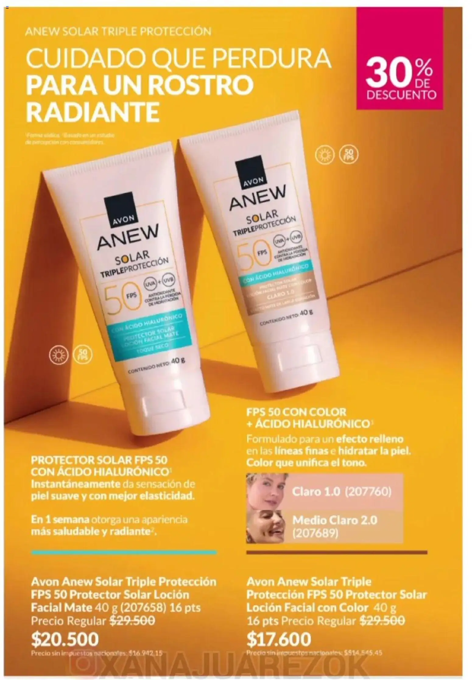 Avon - Campaña 3/2026 │ válido desde el 01.03.2026 | Página: 11 | Productos: Mate, Protector solar, Loción, Radiante