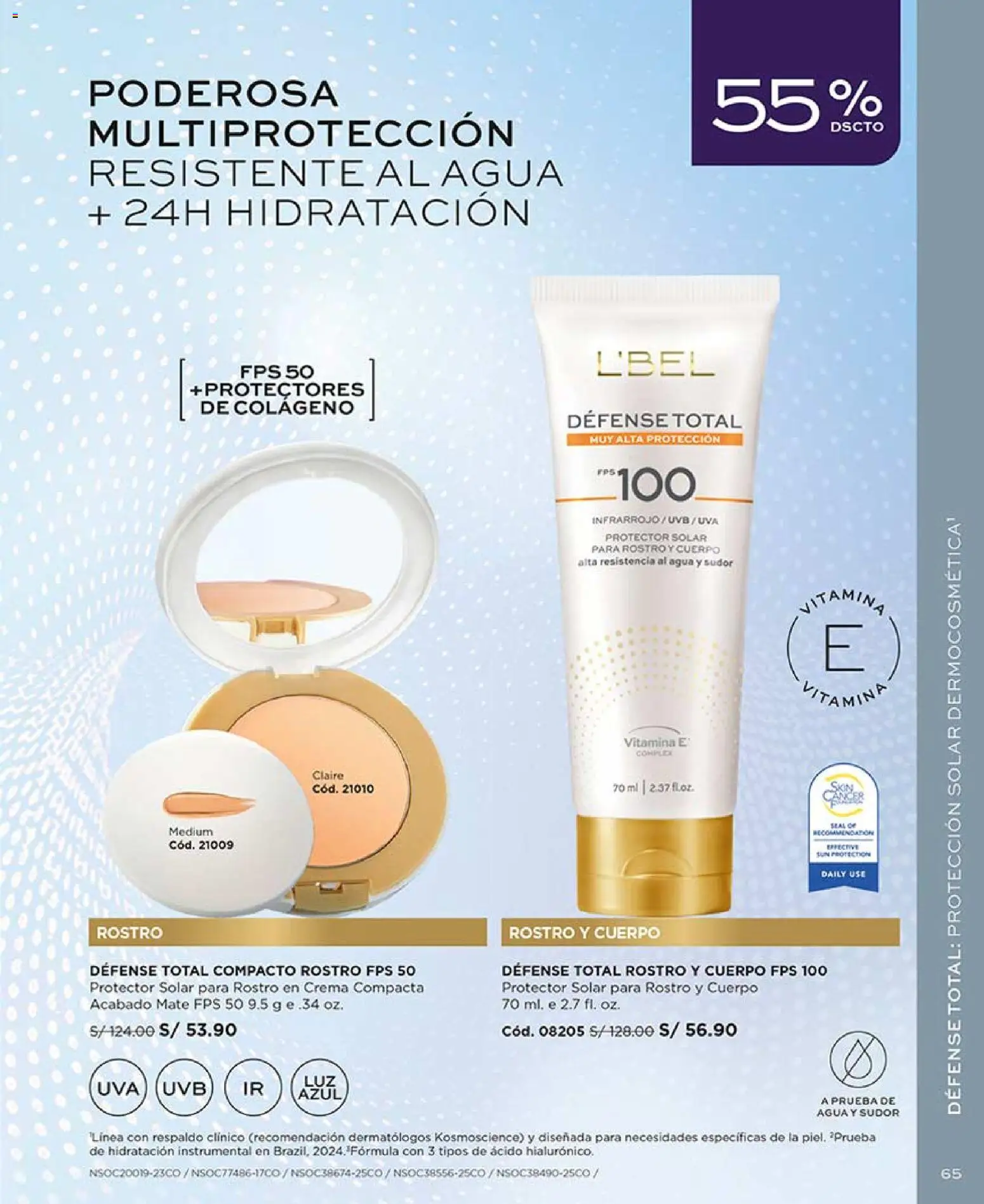 Catálogo L'Bel válido desde 04.04.2026 | Página: 65 | Productos: Protector solar, Crema