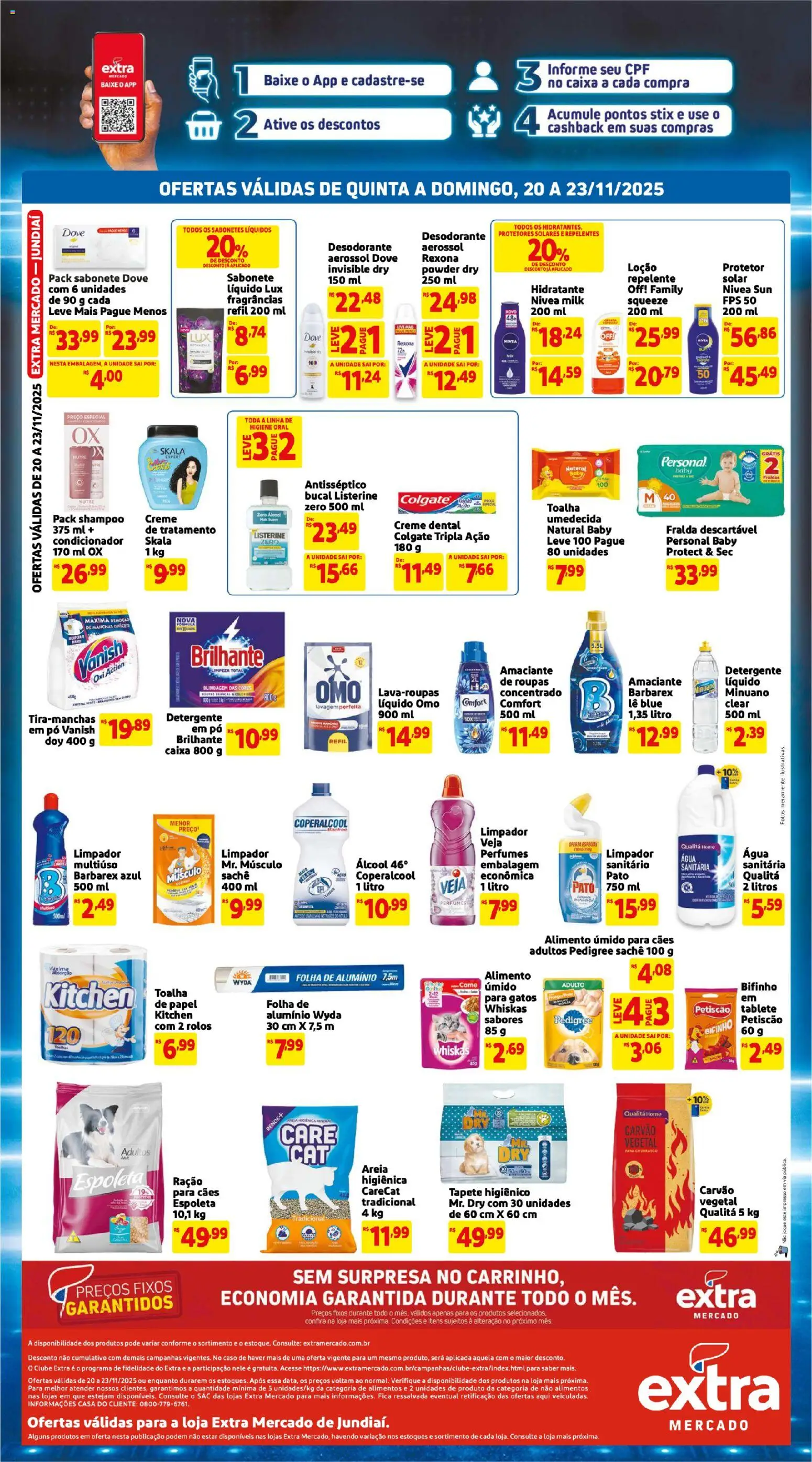 Extra Folheto - válido de 20.11.2025 | Página: 4 | Produtos: Pó, Tapete higiênico, Creme, Água sanitária