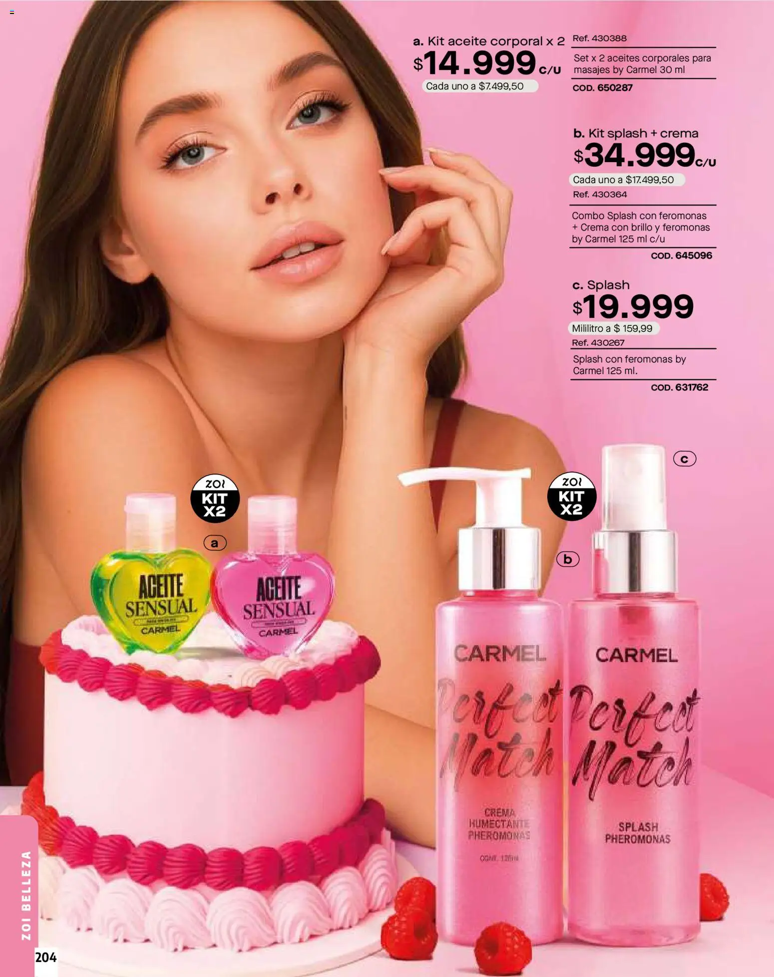 Carmel revista - valida desde el 01.03.2026 | Página: 204 | Productos: Crema, Brillo, Aceite