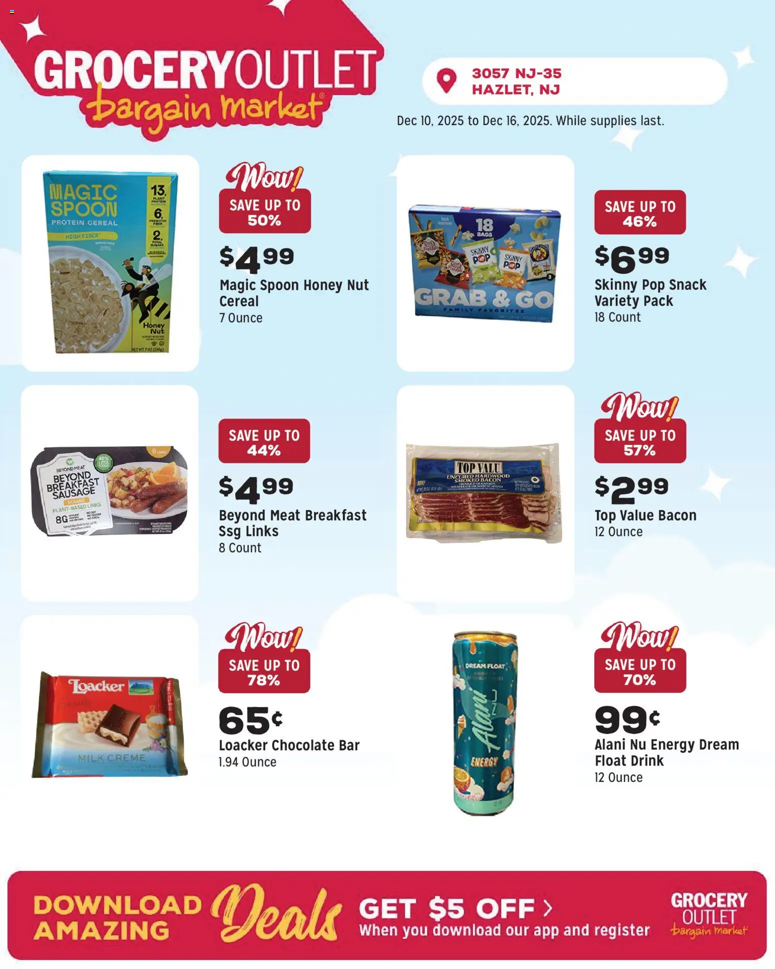 Grocery Outlet Weekly Ad - NJ - valid from 10.12.2025 | Page: 7 | Products: Milk, Chocolate, Sausage