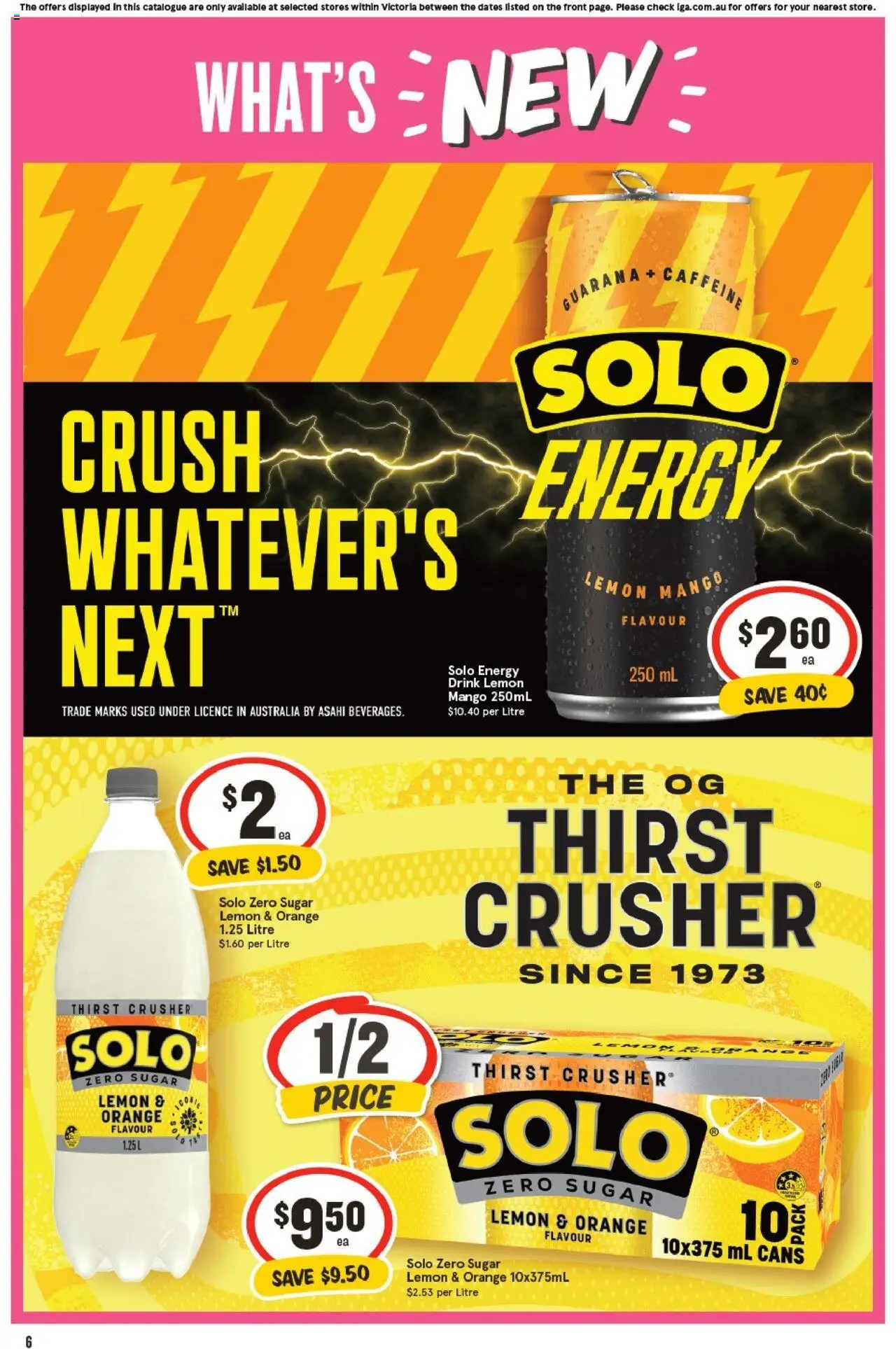 IGA catalogue - valid from 01.10.2025 | Page: 8 | Products: Energy drink