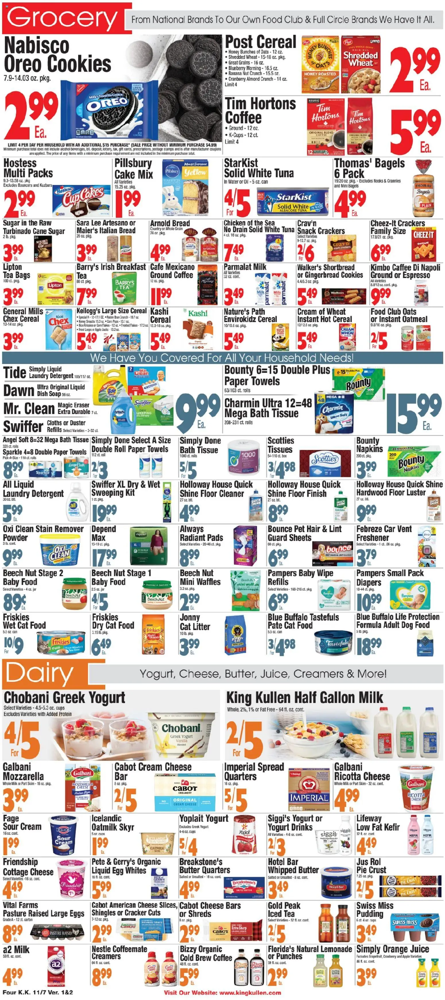 King Kullen Weekly Ad - valid from 07.11.2025 | Page: 4 | Products: Oil, Soap, Stain remover, Baby food