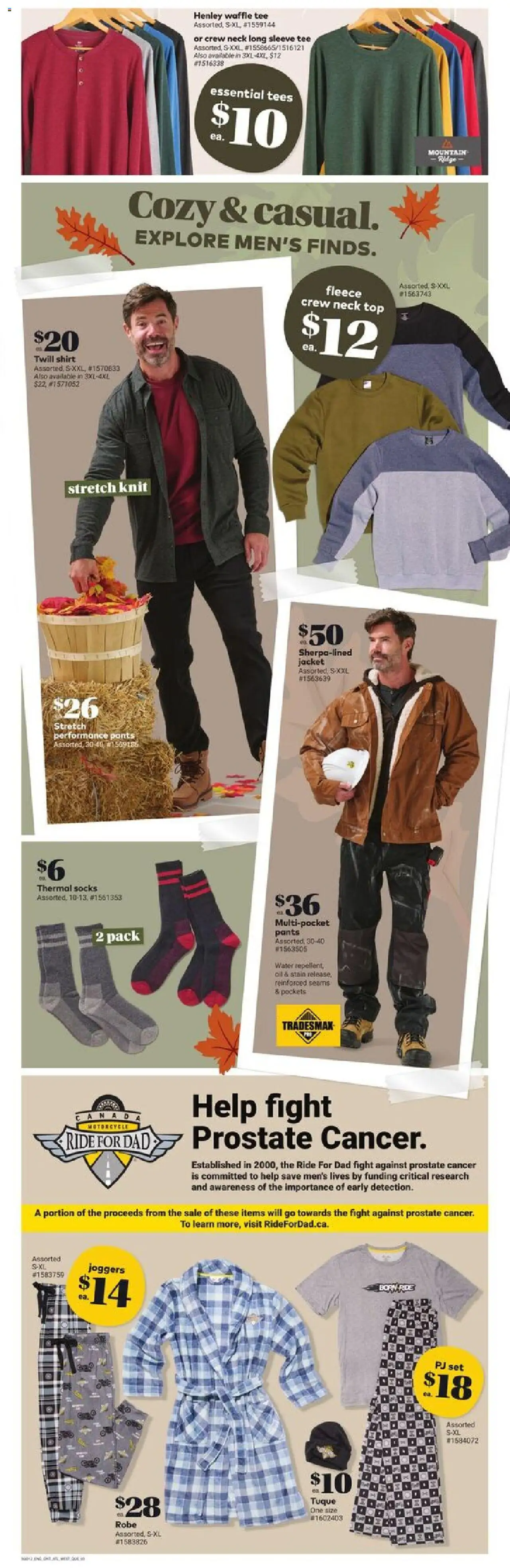Giant Tiger flyer valid from 22.10.2025 | Page: 7 | Products: T-shirt, Shirt, Socks, Robe