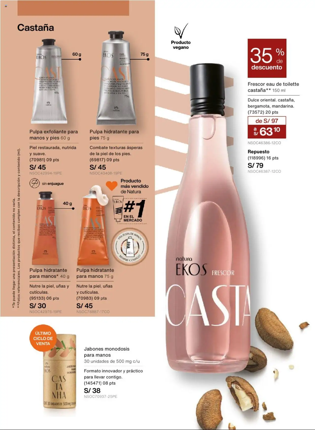 Catálogo Natura válido desde 03.09.2025 | Página: 107 | Productos: Exfoliante, EAU de Toilette