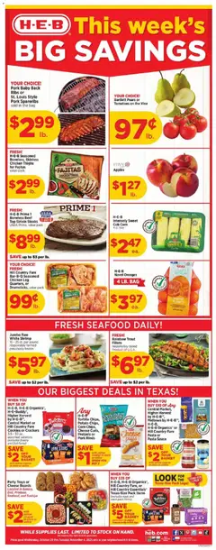 Preview of H-E-B weekly ads valid from 29.10.2025