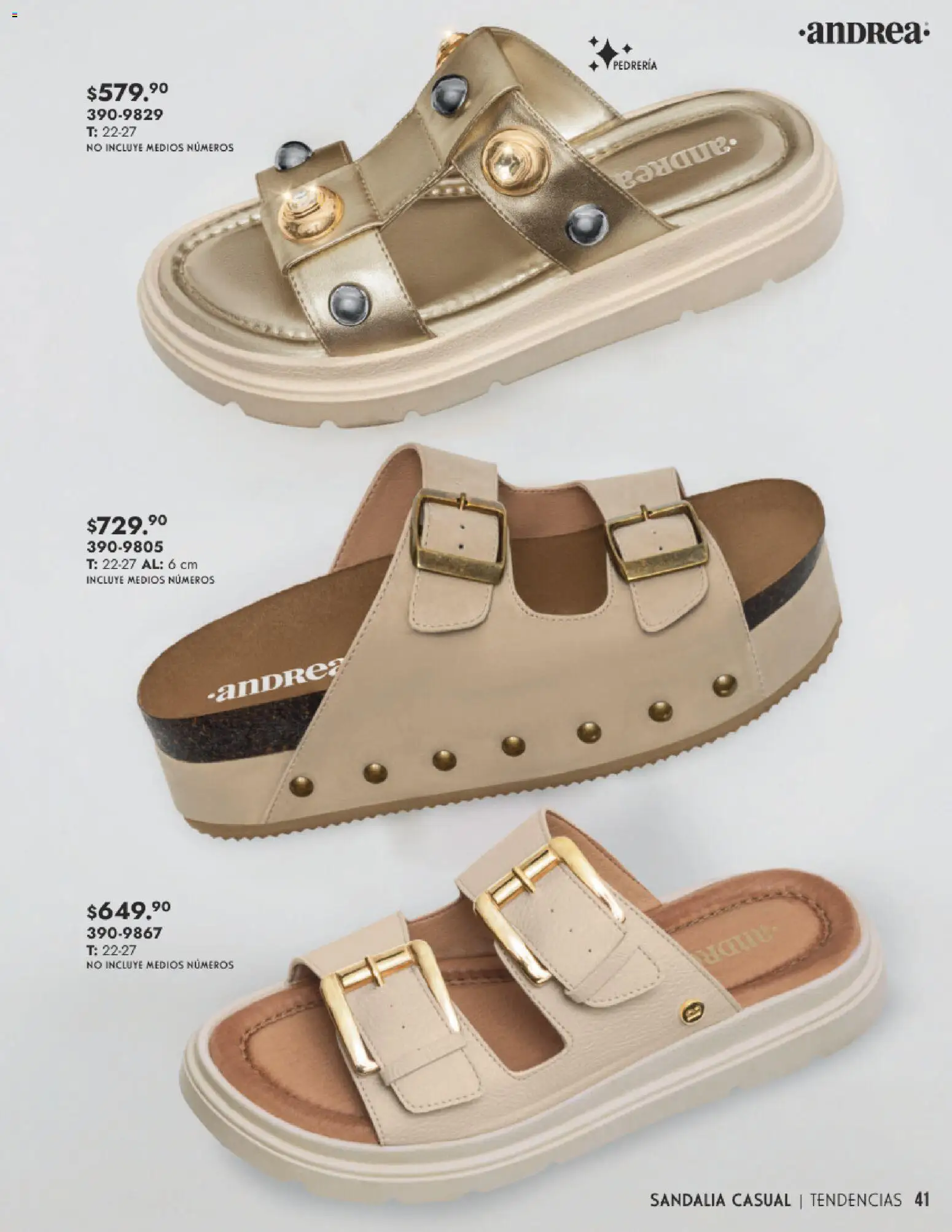 Nuevas ofertas de Andrea válidas en toda la República Mexicana desde el 25.01.2026. ¡Encuentra las mejores ofertas en Andrea catálogo Calzado Dama! | Página: 41