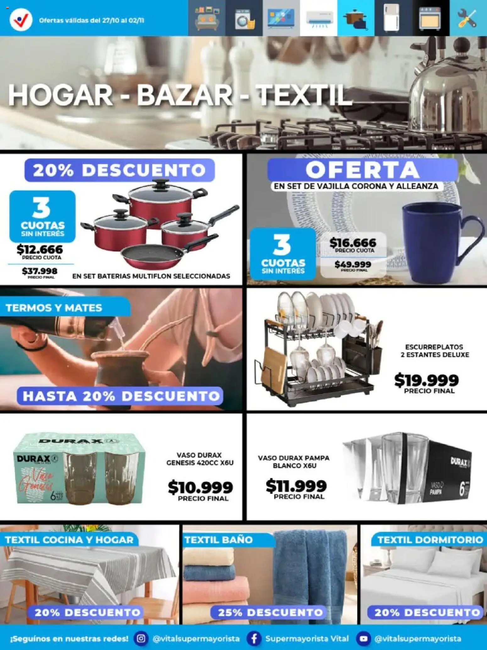 Vital - Especial de nonfood - Bahía Blanca │ válido desde el 27.10.2025 | Página: 3 | Productos: Estantes, Cocina, Baño