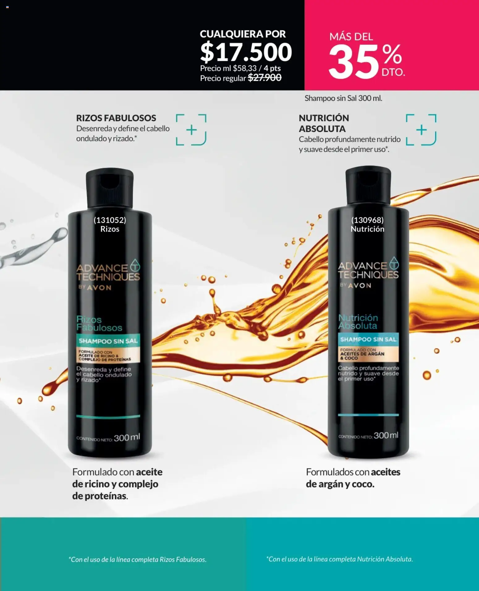 Avon revista - valida desde el 25.02.2026 | Página: 184 | Productos: Sal, Shampoo, Coco, Aceite