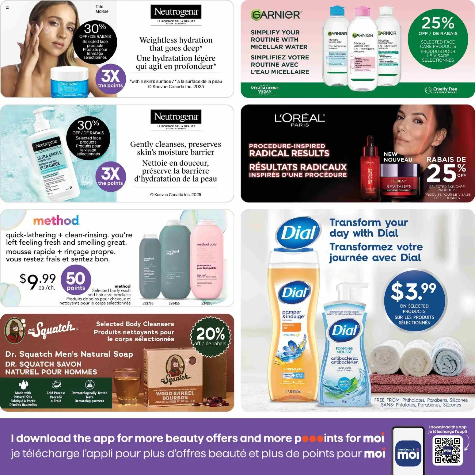 Jean Coutu flyer valid from 13.11.2025 | Page: 3 | Products: Bourbon, Micellar water, Soap, Body wash