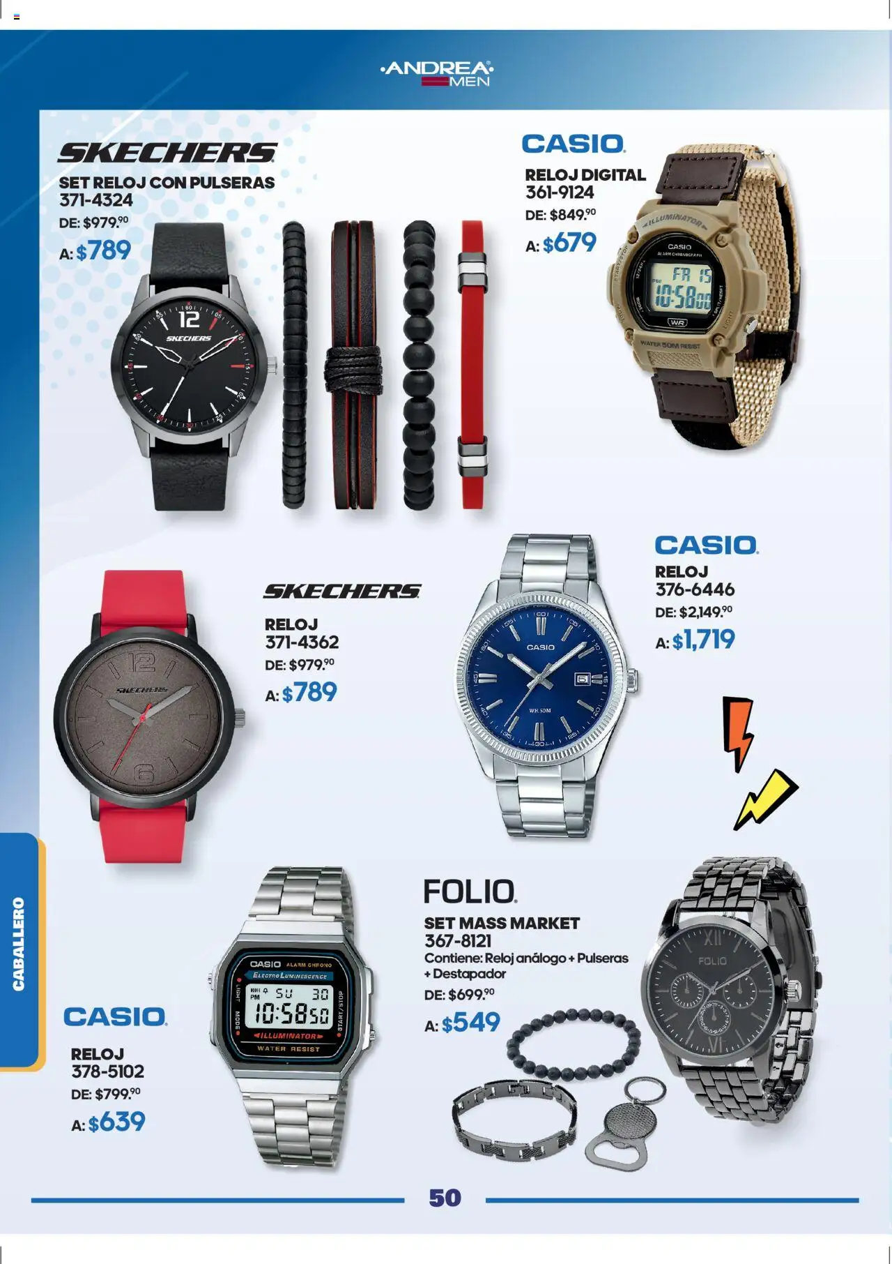 Nuevas ofertas de Andrea válidas en toda la República Mexicana desde el 28.09.2025. ¡Encuentra las mejores ofertas en Andrea - Catálogo Andrea Fest! | Página: 50 | Productos: Destapador, Reloj
